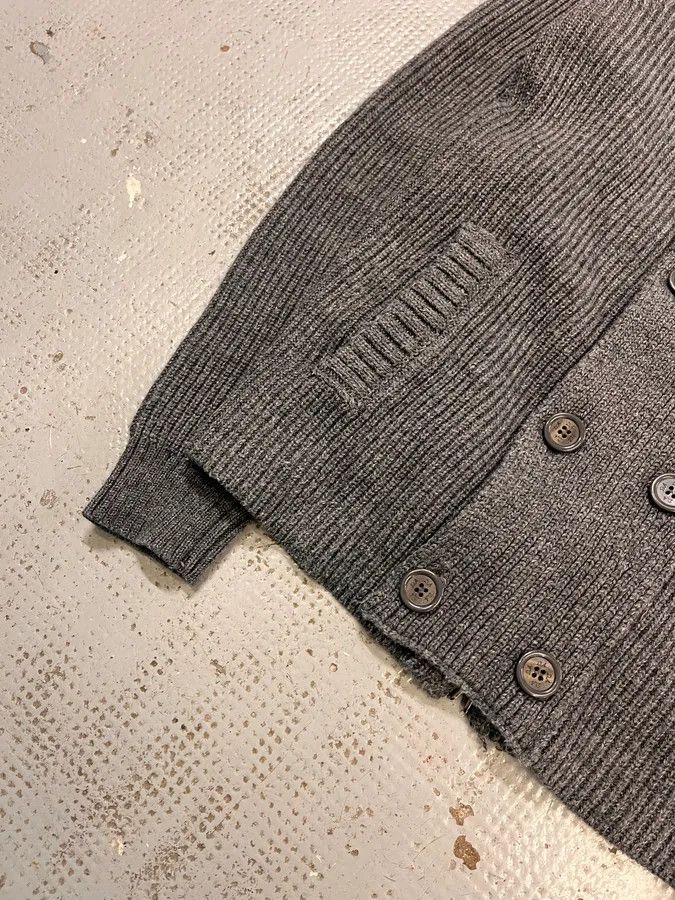 Daniele Alessandrini Daniele Alessandrini Grey Officer Buttoned Cardigan Sweater Size US M / EU 48-50 / 2 - 6 Thumbnail