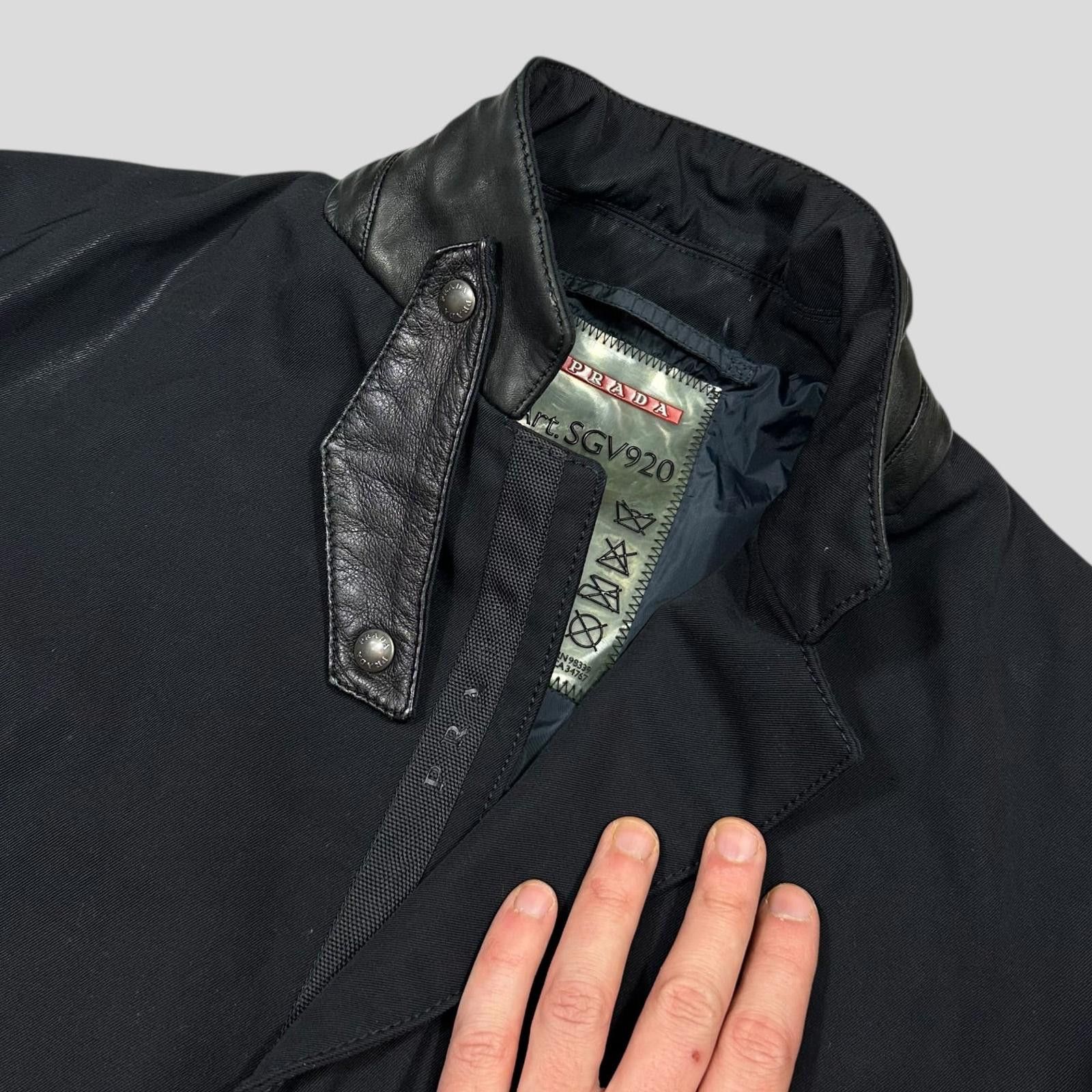 Prada Prada Sport 2007 Wool + Leather Modular Blazer Jacket IT54 L Size US L / EU 52-54 / 3 - 2 Thumbnail