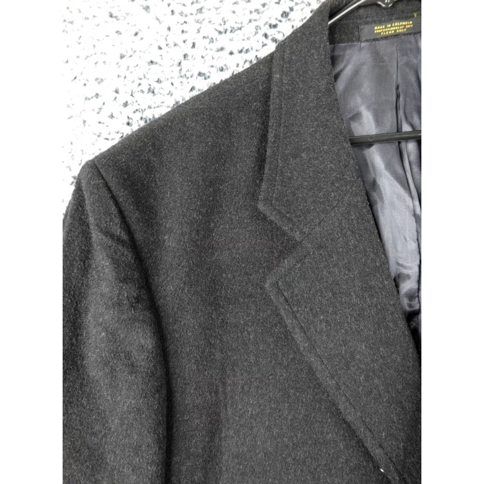 Vintage VINTAGE Christian Aujard Overcoat Coat Long Black 44L Cashmere Blend Wool Lined Button Chest 44 in Mens Size US L / EU 52-54 / 3 - 2 Thumbnail