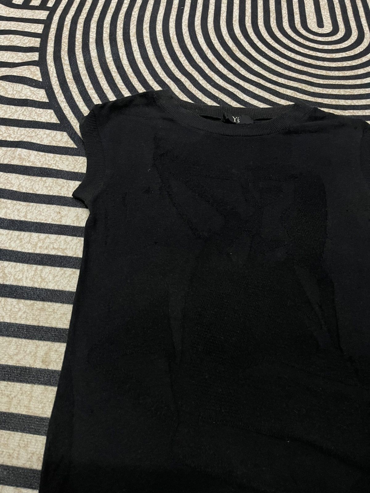 Y's VINTAGE YOHJI YAMAMOTO SLEEVELESS ABSTRACT DESIGN RARE Size US M / EU 48-50 / 2 - 4 Thumbnail