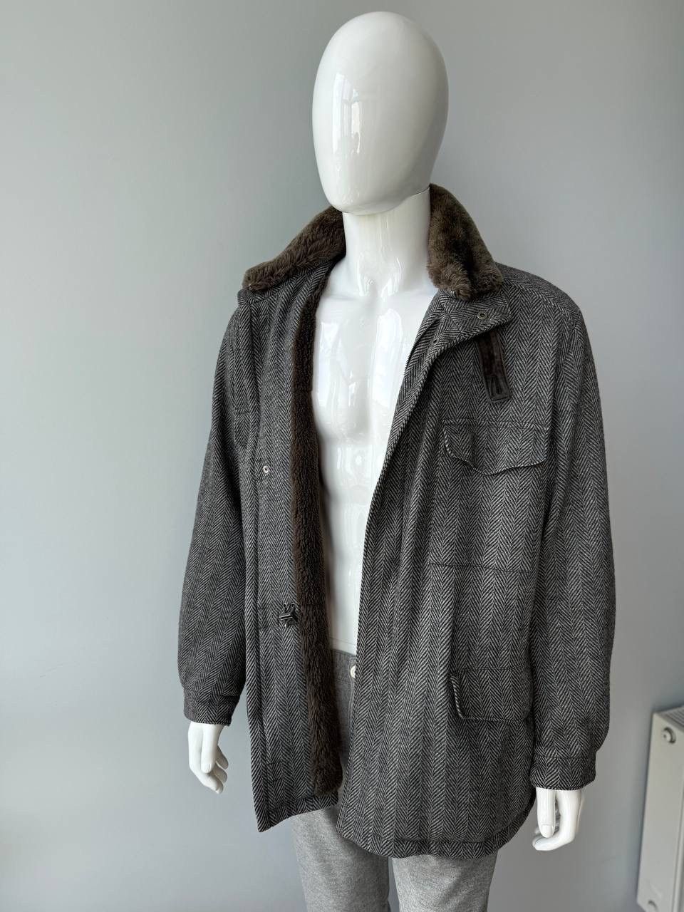 Loro Piana Loro Piana Traveller Wool Jacket Beaver Fur Lined Coat Size US XL / EU 56 / 4 - 2 Thumbnail