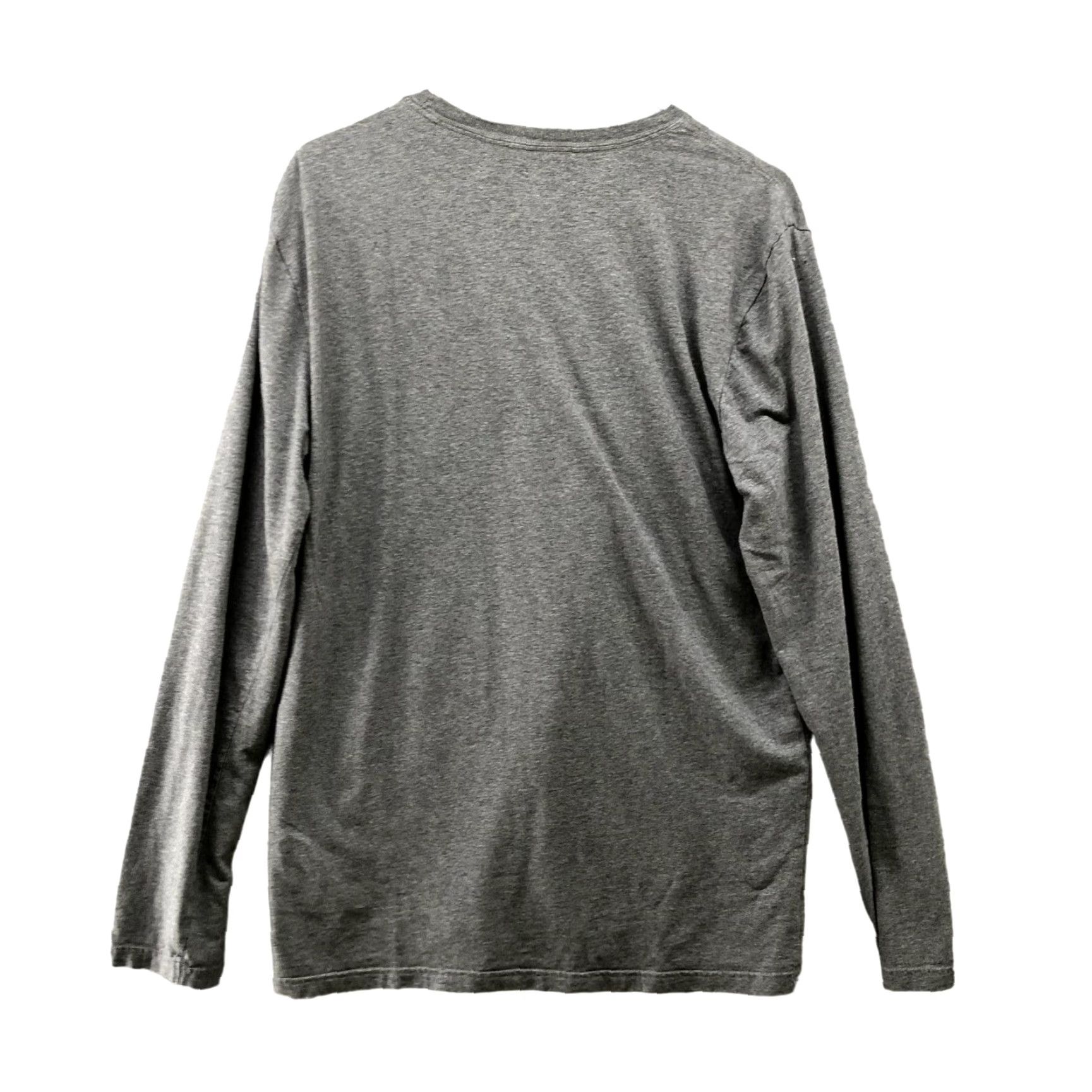 Express Express Shirt Mens L Gray Long Sleeve Crewneck Cotton Blend Stretch Size US L / EU 52-54 / 3 - 2 Thumbnail