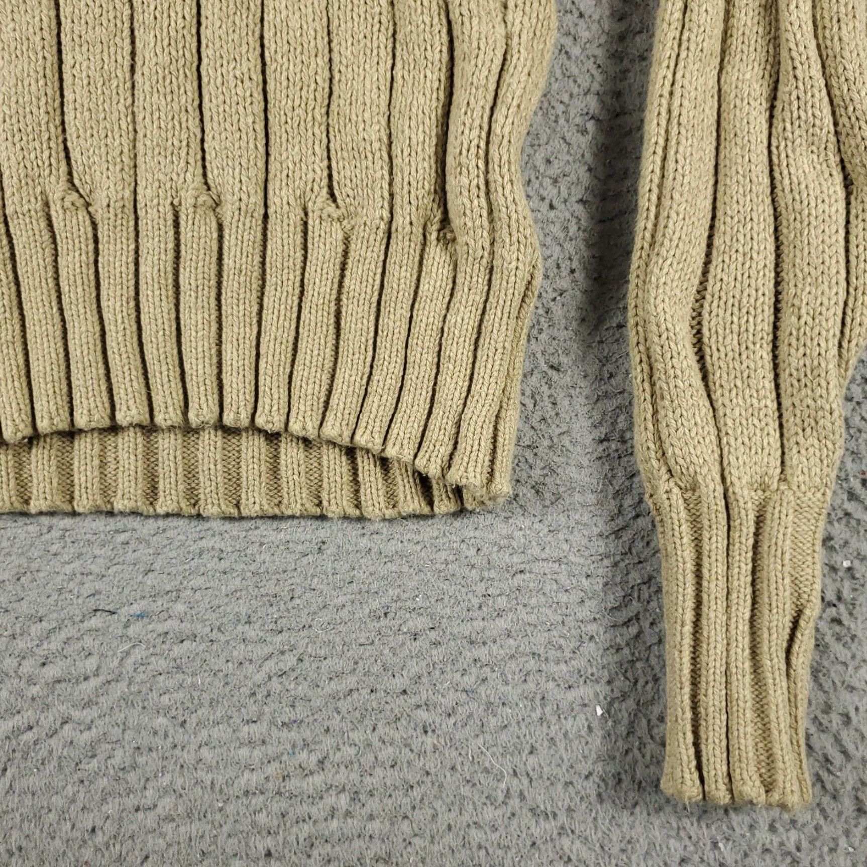 Ralph Lauren VINTAGE Ralph Lauren Sweater Womens XL Beige Knit Pullover Long Sleeve Crew Neck Classic Sports Size XL / US 12-14 / IT 48-50 - 4 Thumbnail