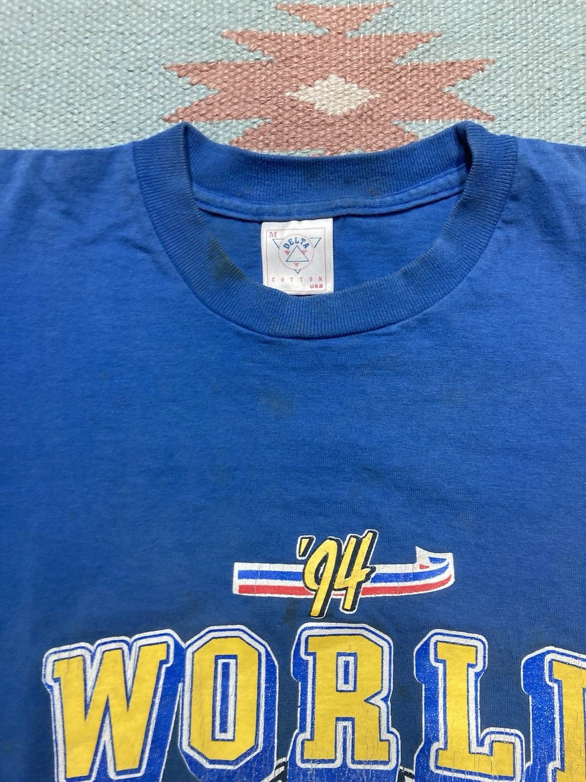 Vintage 90s graphic tshirt 1994 World Cup soccer futbol youth M baby Size XS / US 0-2 / IT 36-38 - 7 Thumbnail