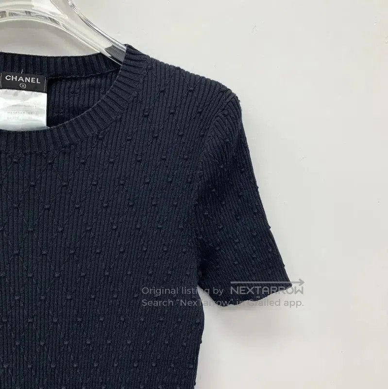Chanel Chanel Black Cotton Women's T-Shirt . Size S / US 4 / IT 40 - 3 Thumbnail