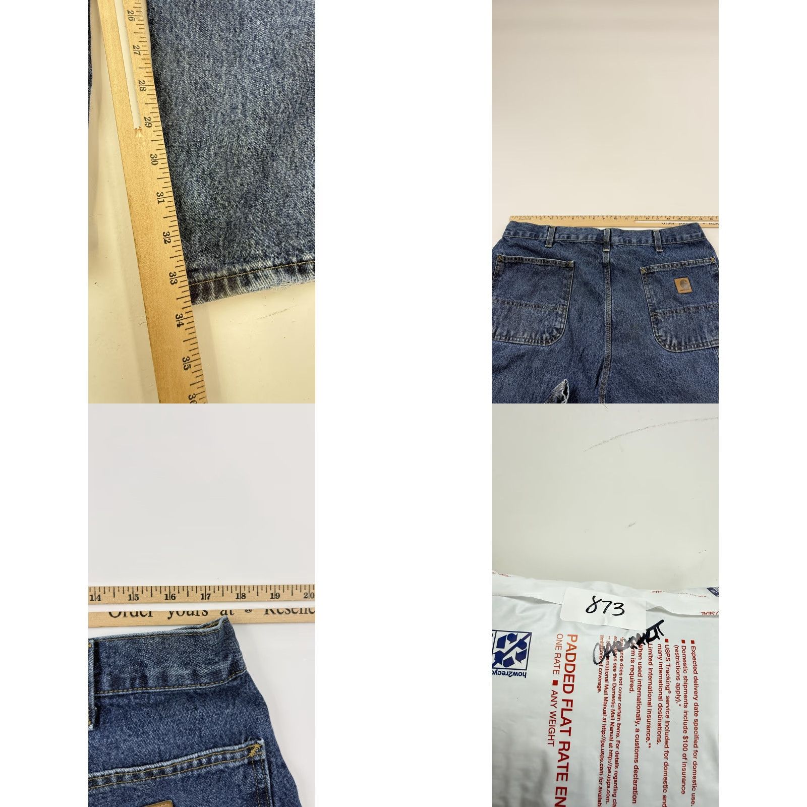 Carhartt Carhartt Jeans Mens 38x34 Blue B13 Original Dungaree Fit Carpenter Denim Pants Size US 38 / EU 54 - 8 Thumbnail
