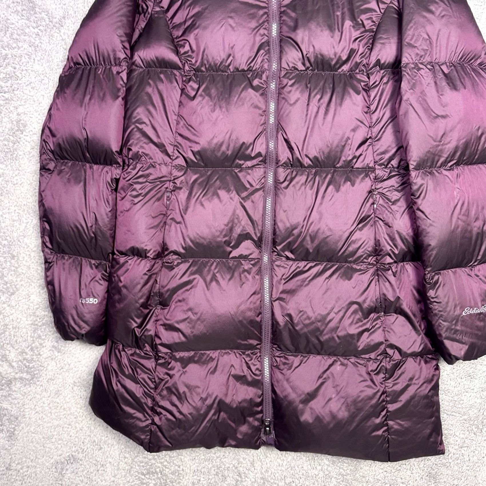 Eddie Bauer Eddie Bauer Luna Peak Down Parka Women L Jacket Quilted Puffer EB550 Purple - Womens Size L - Durable Size L / US 10 / IT 46 - 2 Thumbnail