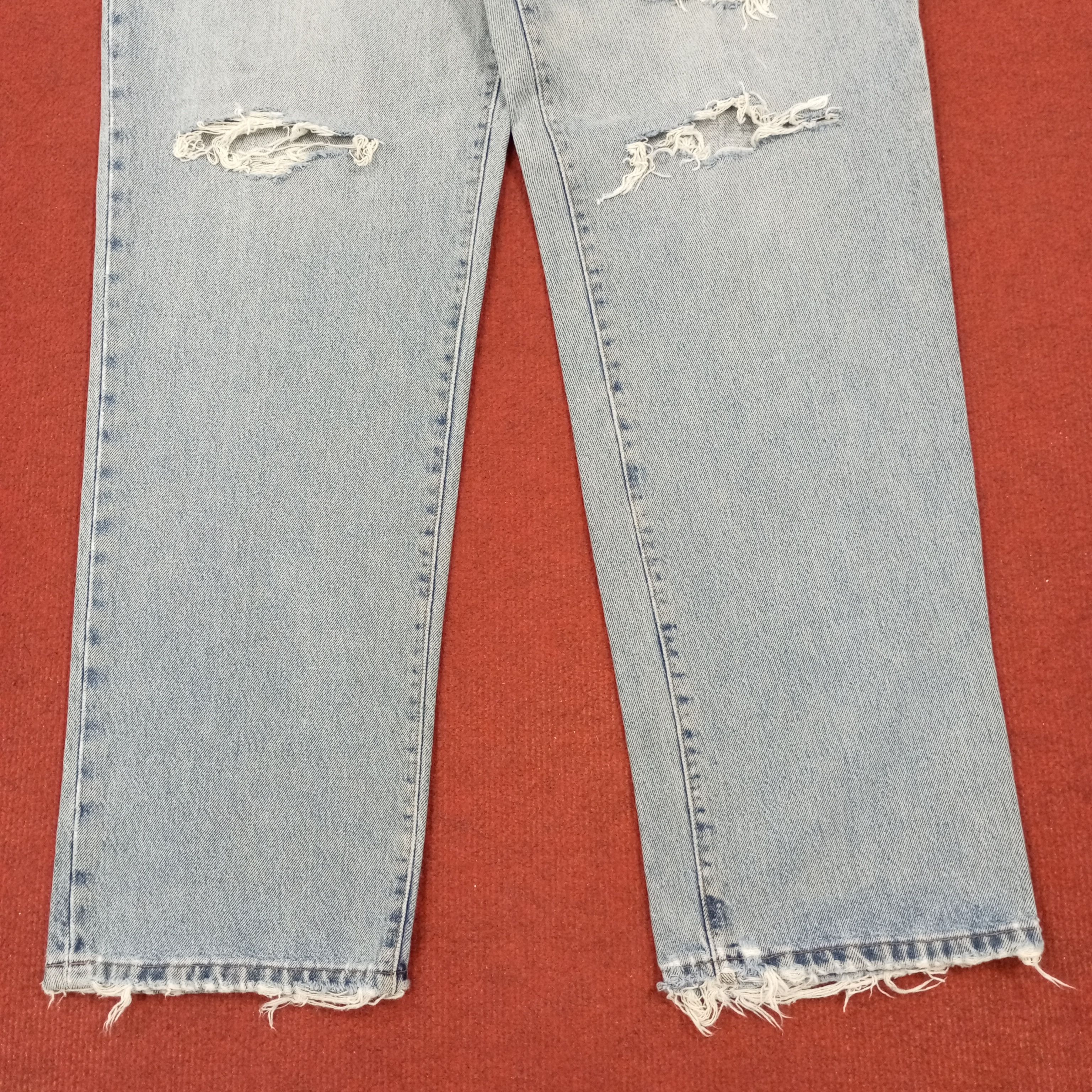 RRL Ralph Lauren × Ralph Lauren × Vintage RRL Ralph Lauren Fashion Style Distressed Jeans Size US 34 / EU 50 - 6 Thumbnail