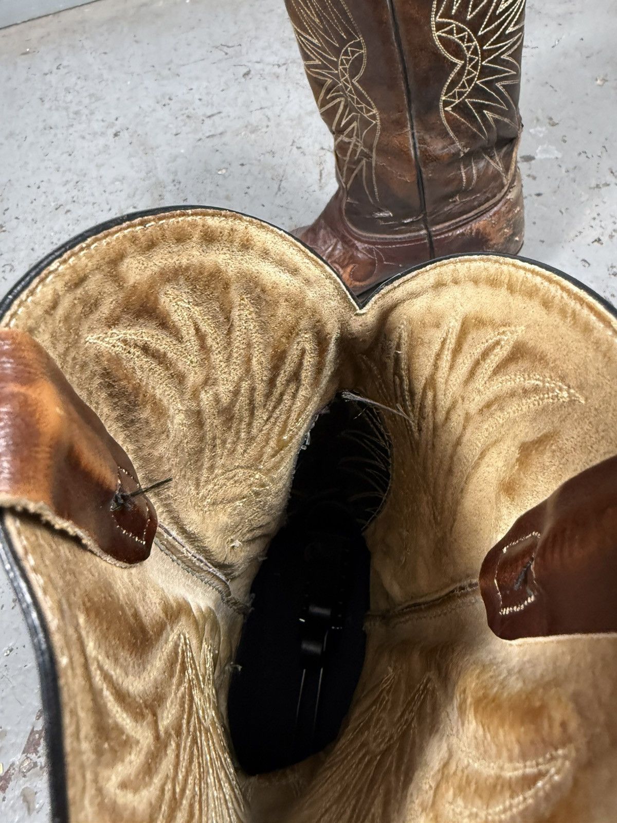 Boulet 80s Vintage Boulet Boots Canada Cowhide Cowboy Bootd Size US 9.5 / EU 42-43 - 17 Thumbnail