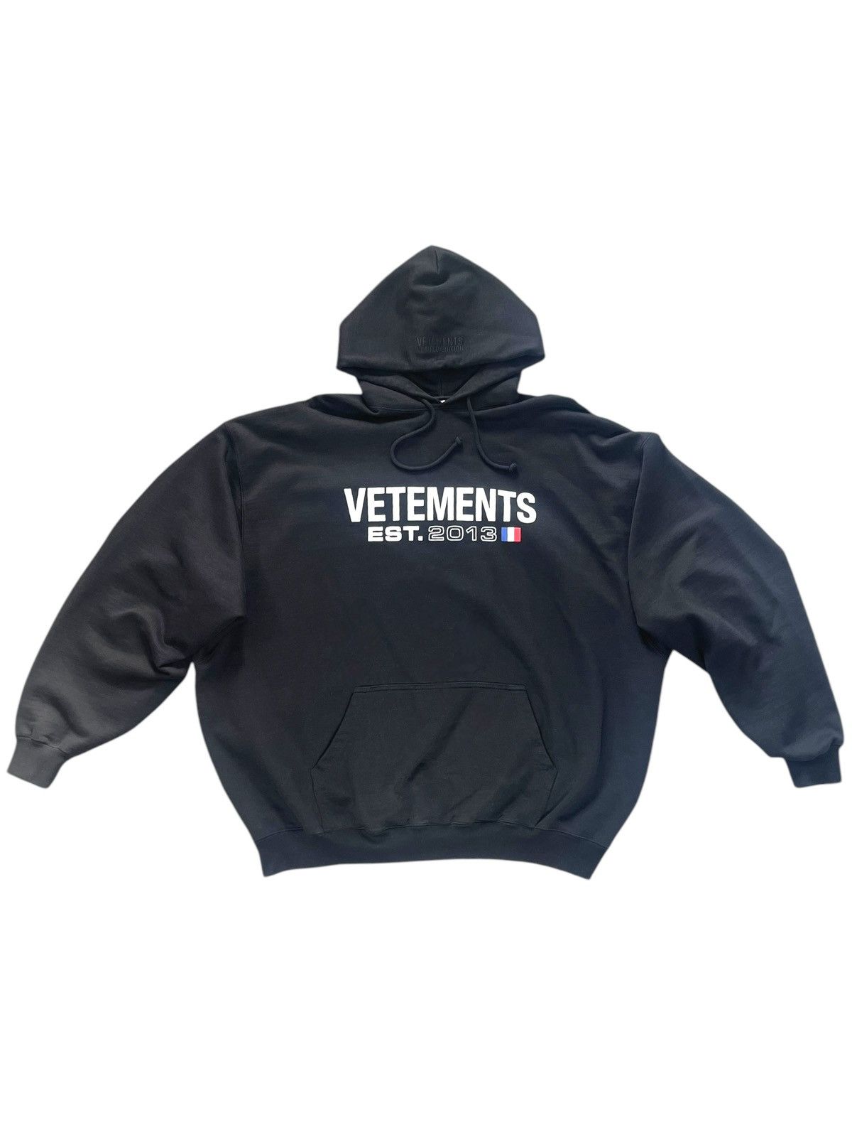 Vetements Vetements Russian Idol oversized black Hoodie | Grailed