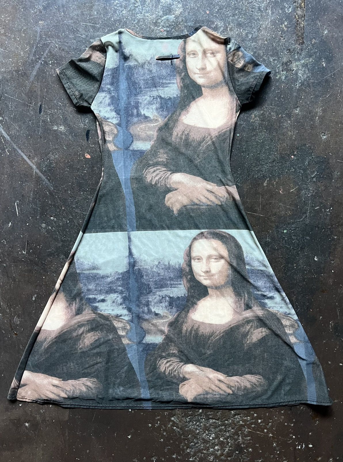 Jean Paul Gaultier Jean Paul Gaultier Mona Lisa Mesh Dress Size S / US 4 / IT 40 - 3 Thumbnail