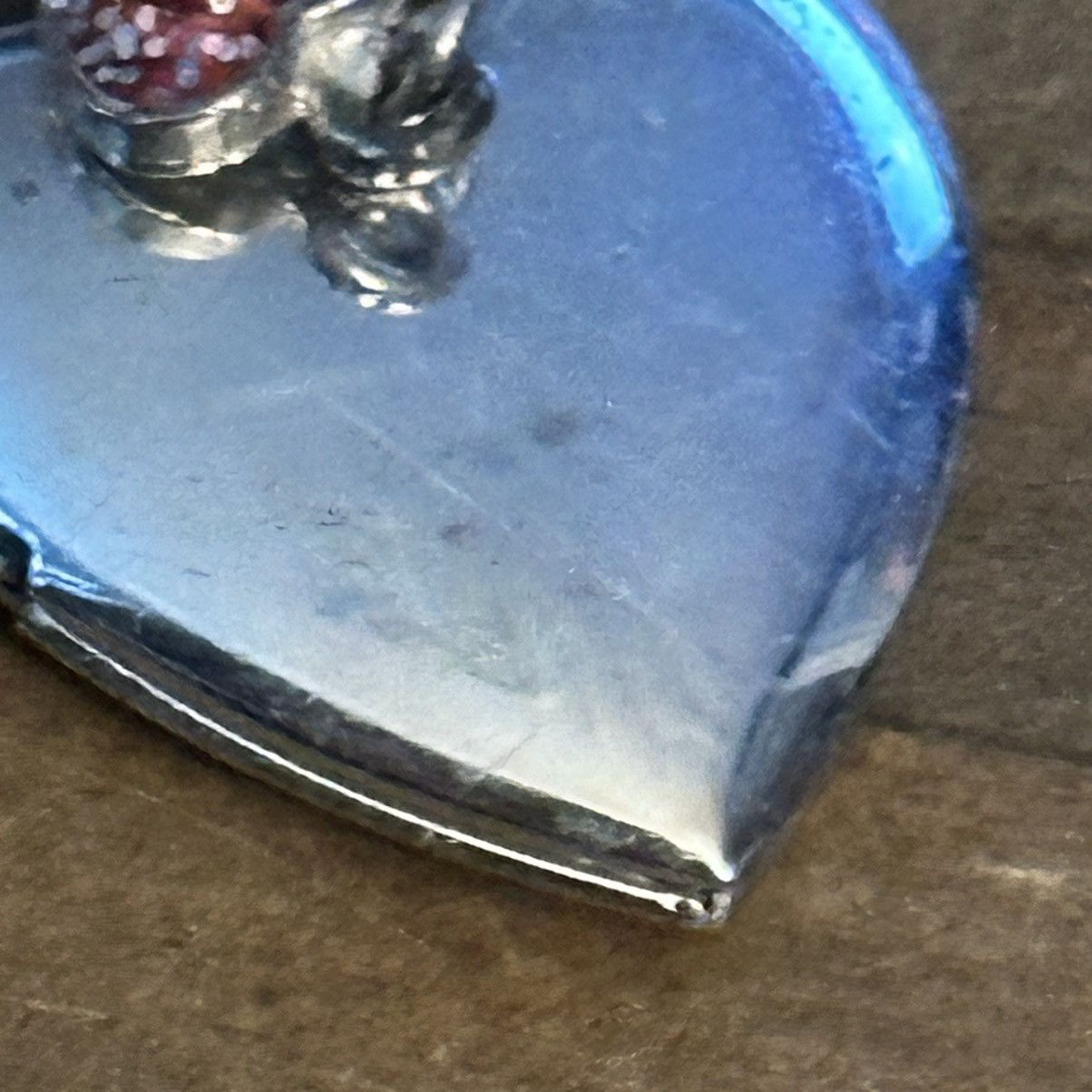 Vintage Vintage silver tone heart pocket pendant Size ONE SIZE - 7 Thumbnail