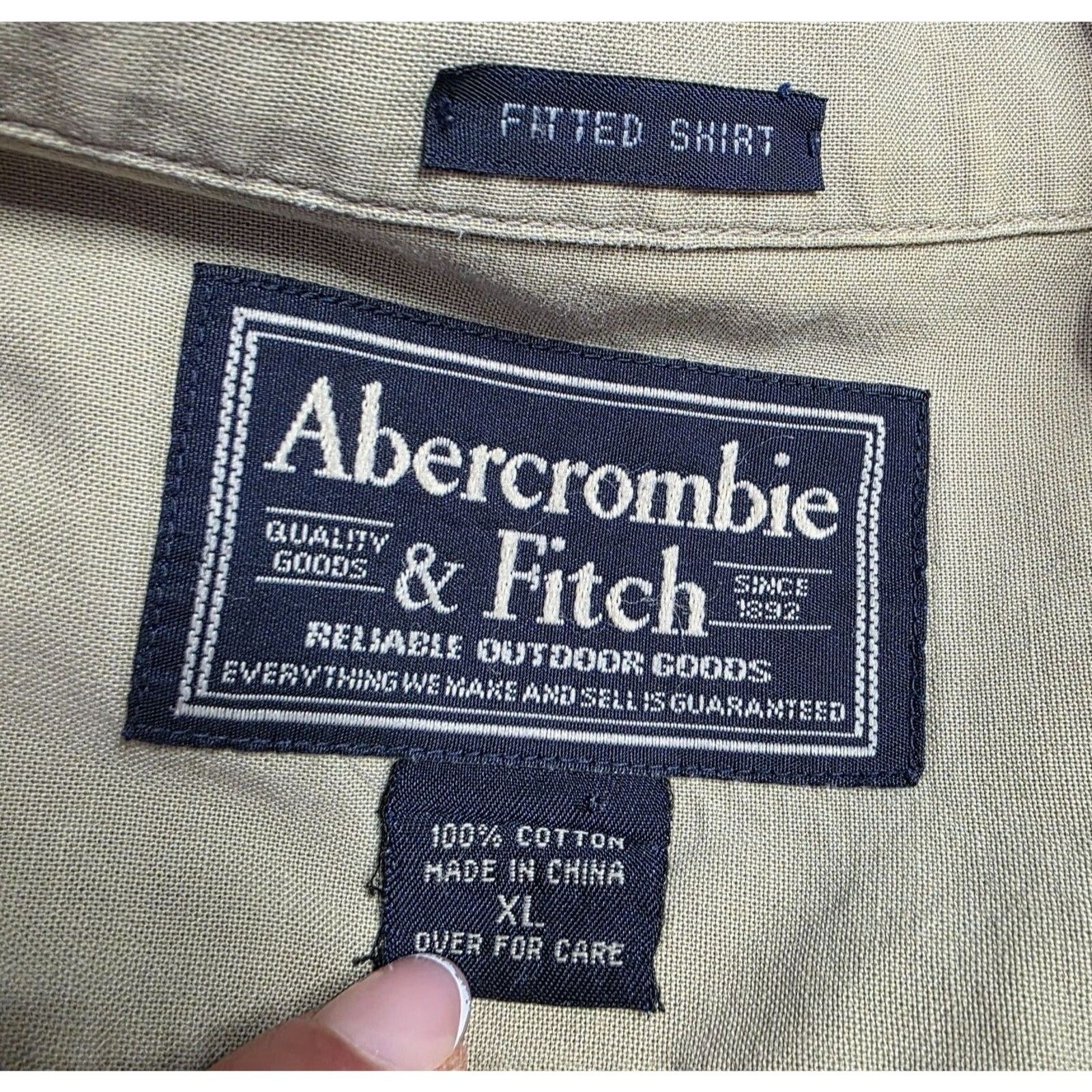Abercrombie & Fitch Abercrombie & Fitch Safari Button Shirt Short Sleeve XL Size US XL / EU 56 / 4 - 7 Thumbnail