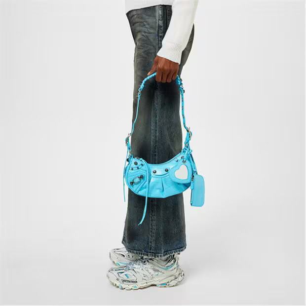 Balenciaga o1g2r1mq0924 Size: OS / Small Shoulder Bag in Sky Blue Size ONE SIZE - 4 Thumbnail