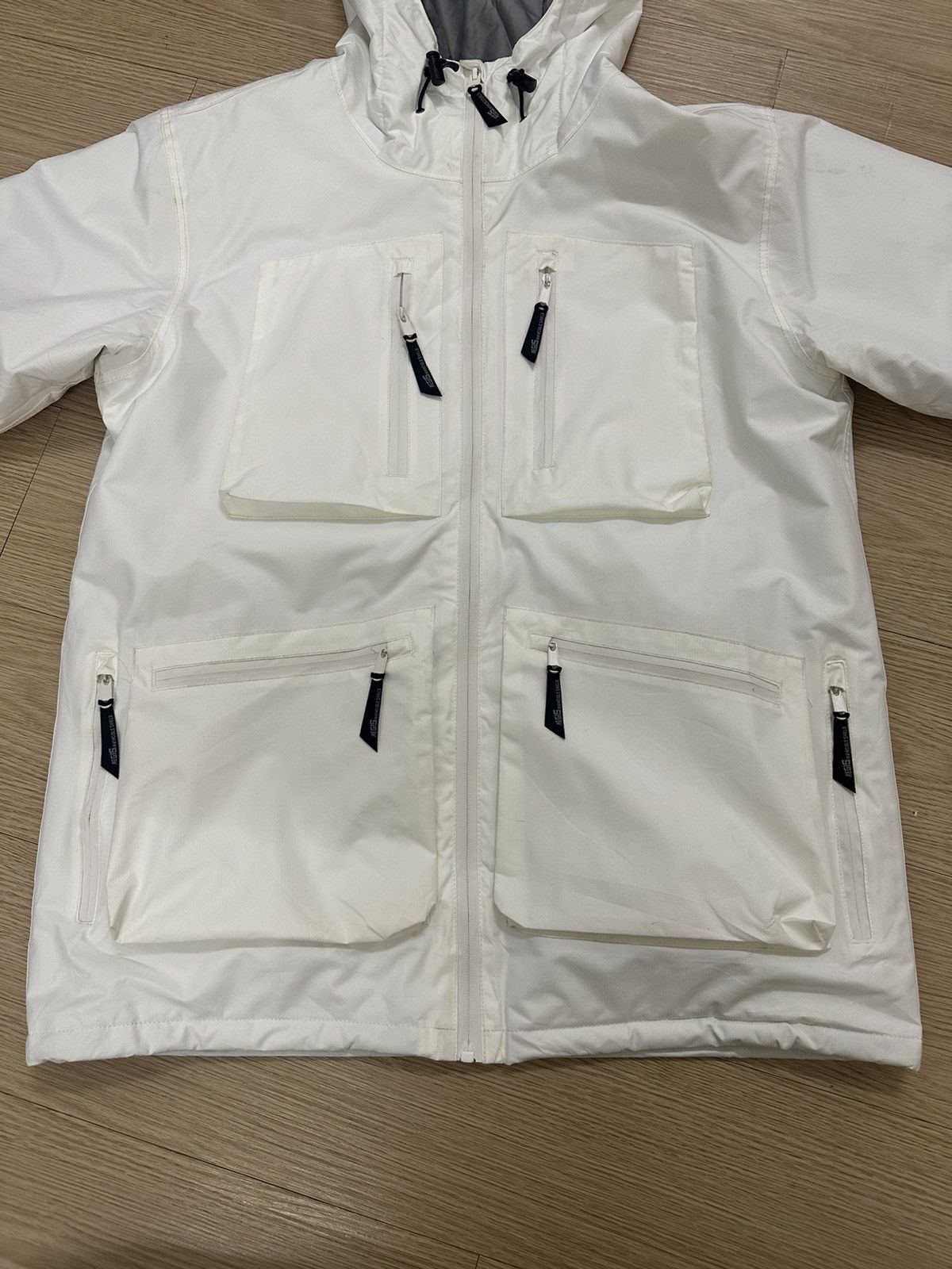 Beauty Beast × Japanese Brand × Seditionaries Aegis Invisible Shield Gorpcore Waterproof White Puff Jacket Size US M / EU 48-50 / 2 - 6 Thumbnail