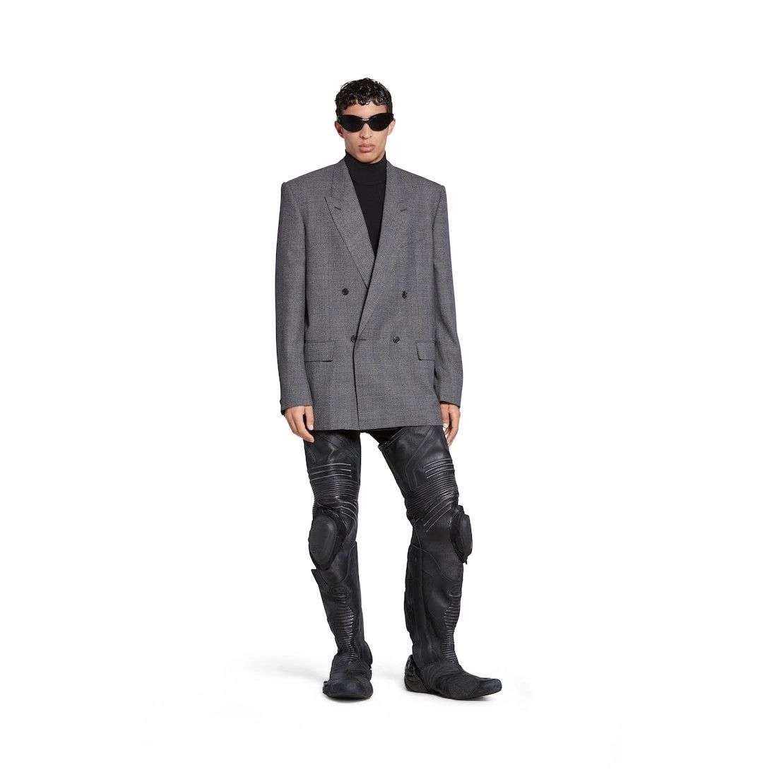 Balenciaga oc11z0825 Regular Fit Jacket in Black/Grey Size US XS / EU 42 / 0 - 2 Thumbnail