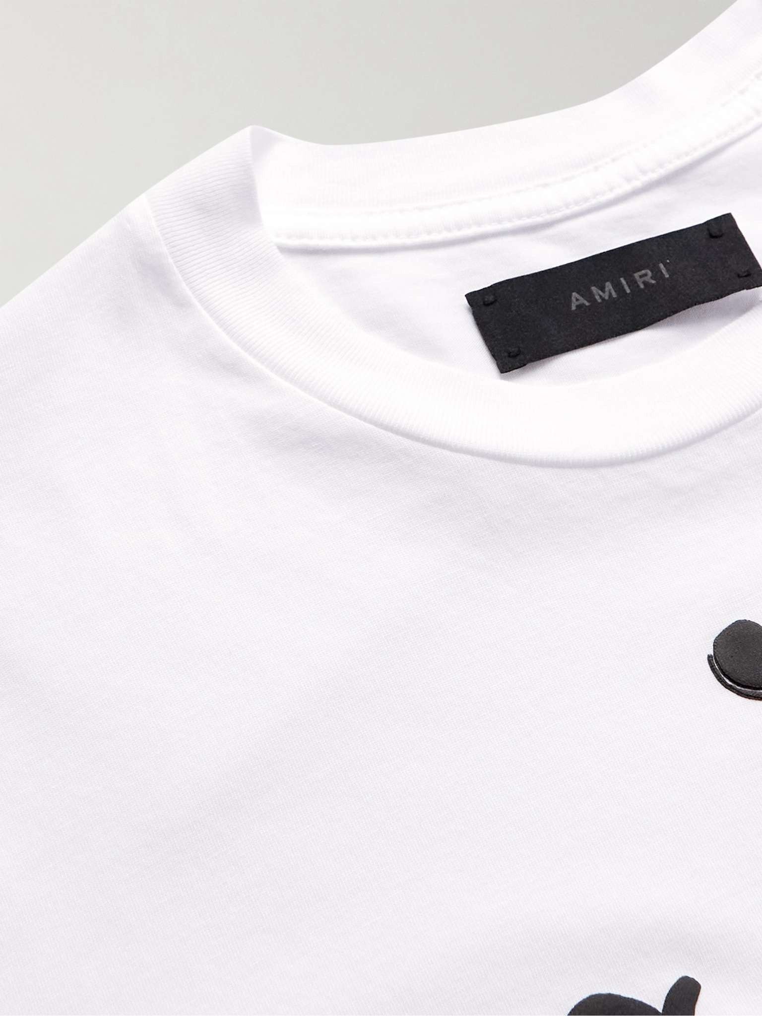 Amiri × Wes Lang o1w1db10125 Solar Kings Logo-Print Cotton-Jersey T-Shirt Size US XL / EU 56 / 4 - 5 Thumbnail
