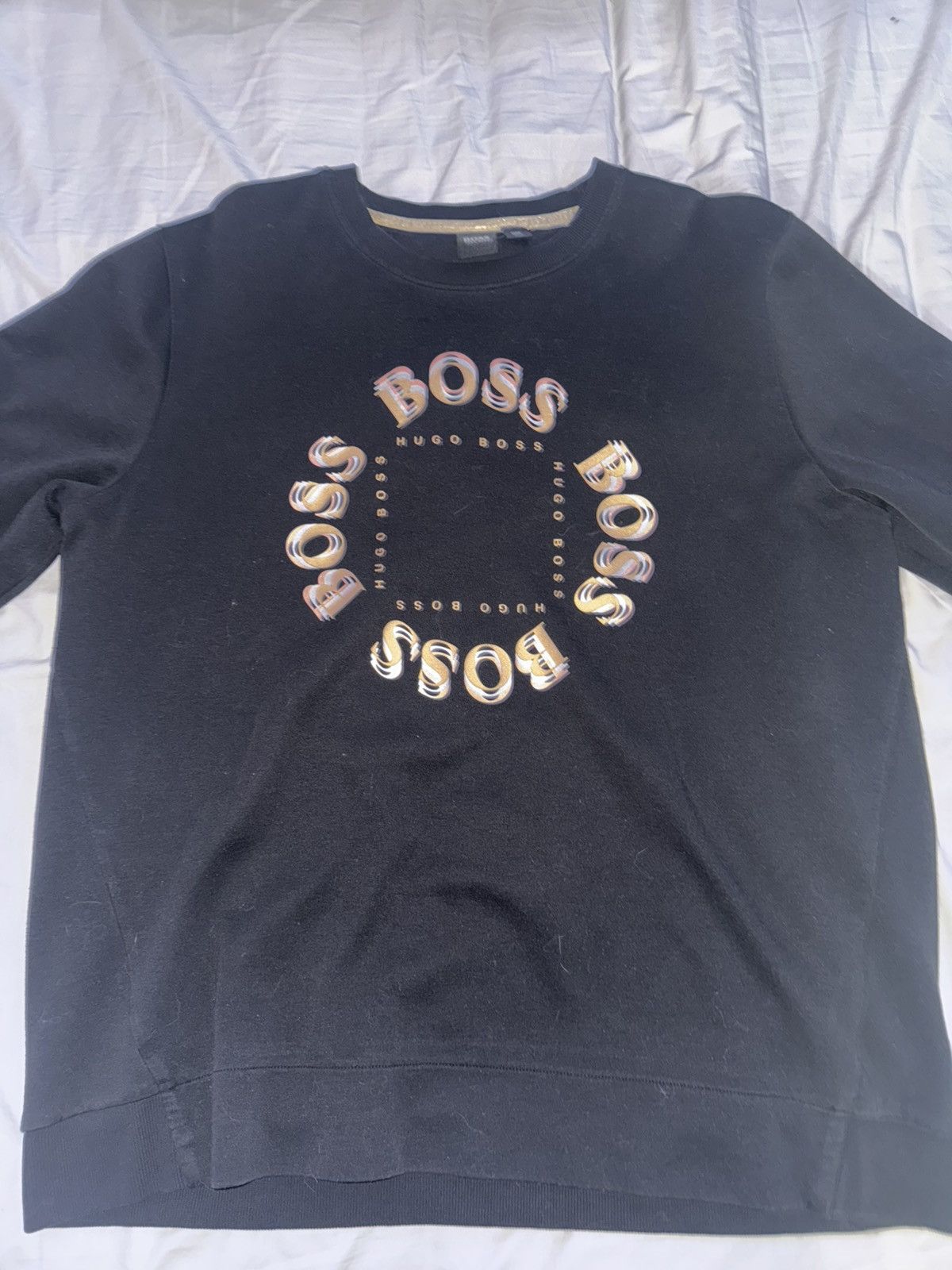 Hugo Boss Hugo Boss Salbo Circle Double Faced Sweatshirt Size US XL / EU 56 / 4 - 1 Thumbnail