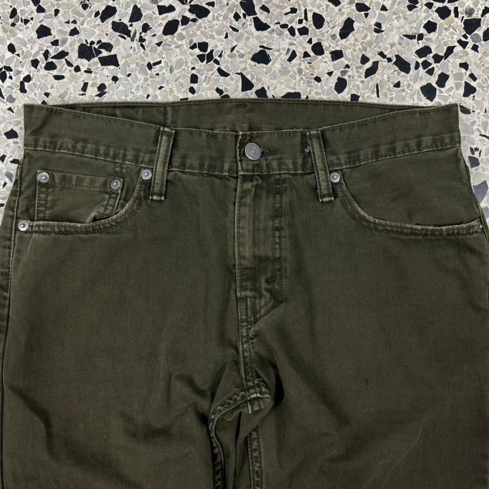 Levi's × Vintage VINTAGE Y2K LEVIS 514 OLIVE OVERDYED DENIM JEANS: Size US 30 / EU 46 - 6 Thumbnail