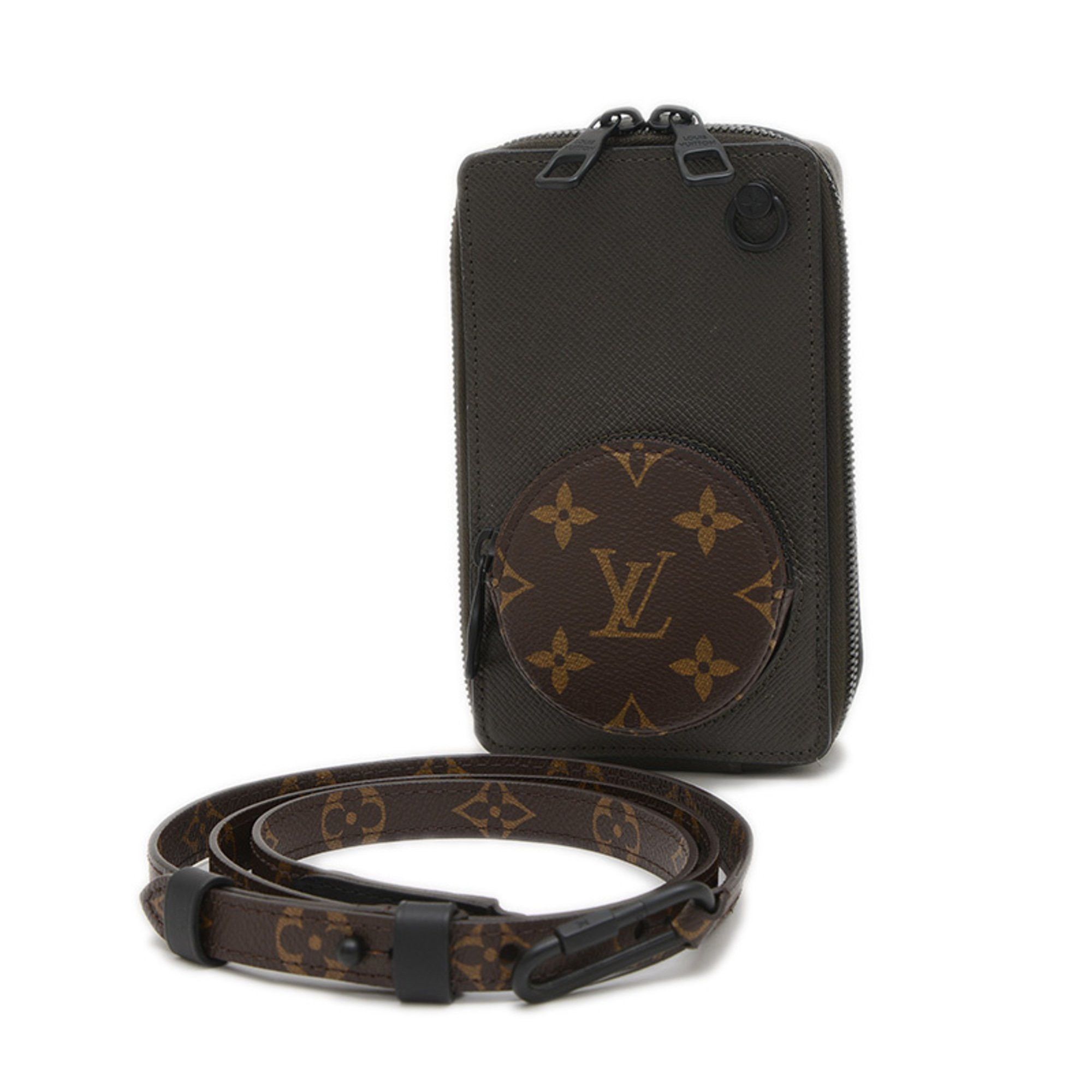 Louis Vuitton Monogram Taiga Phone Box Shoulder Bag M30581 in Brown, Women's