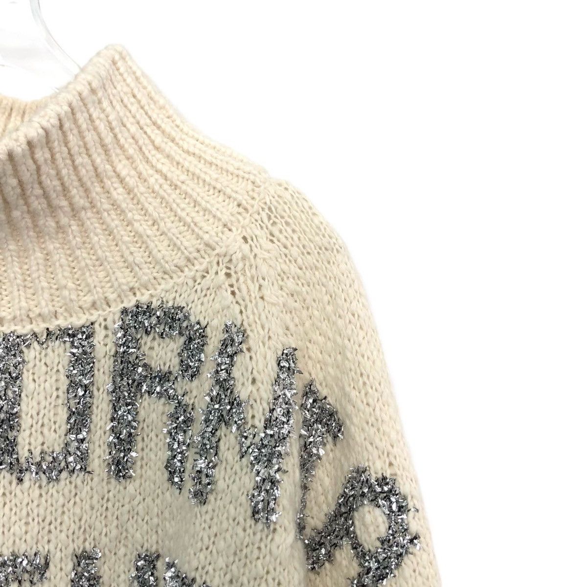 Dior Dior White Letter Printed Long Sleeve Sweater K26WX Size L / US 10 / IT 46 - 3 Thumbnail