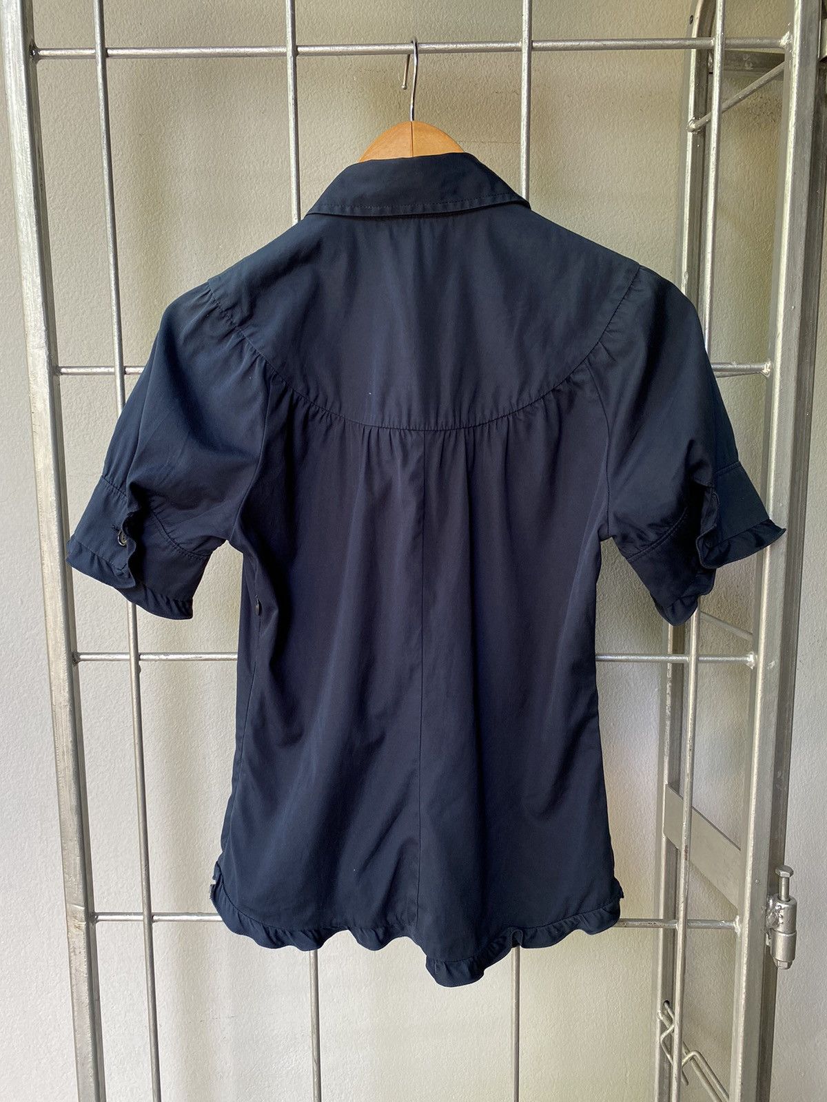 Miu Miu MIU MIU dark polo blouse Size ONE SIZE - 18 Thumbnail