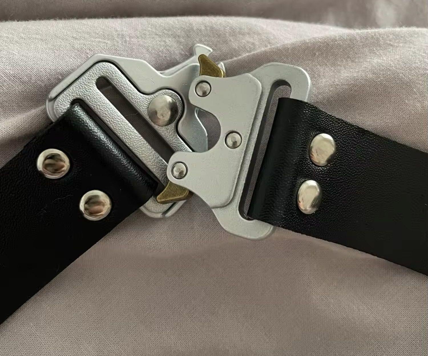 Japanese Brand Punk Metal Stainless Steel Buckle Adjustable Choker Necklace Size ONE SIZE - 8 Thumbnail