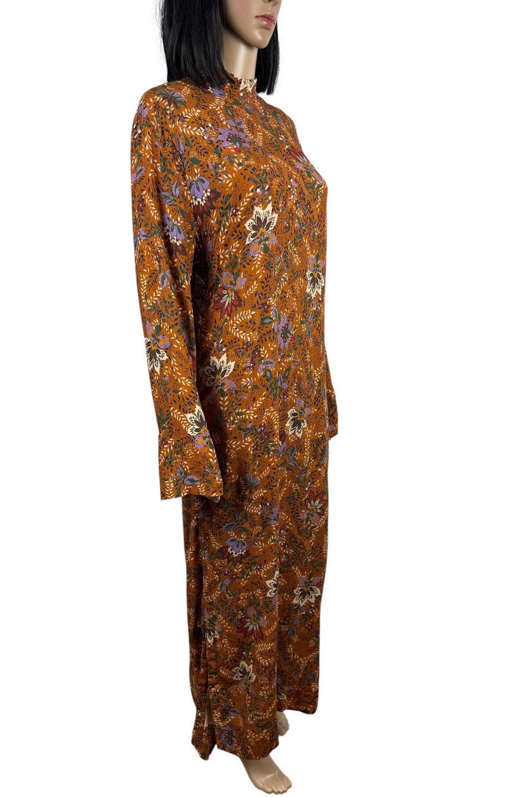 Libertine-Libertine Libertine - Libertine Floral Printed Viscose Maxi Dress XS Size XS / US 0-2 / IT 36-38 - 3 Thumbnail