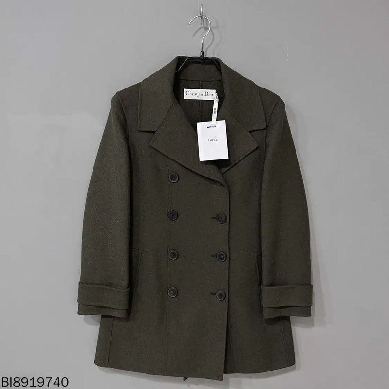 Dior Dior Khaki Green Women's Coat 0089 Size ONE SIZE - 1 Thumbnail
