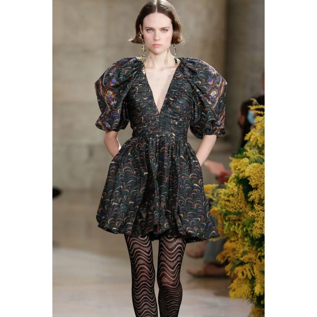 Ulla Johnson NWT ULLA JOHNSON Gwen Elbow Puff-sleeve Mini Dress Size 2 Size XS / US 0-2 / IT 36-38 - 1 Thumbnail