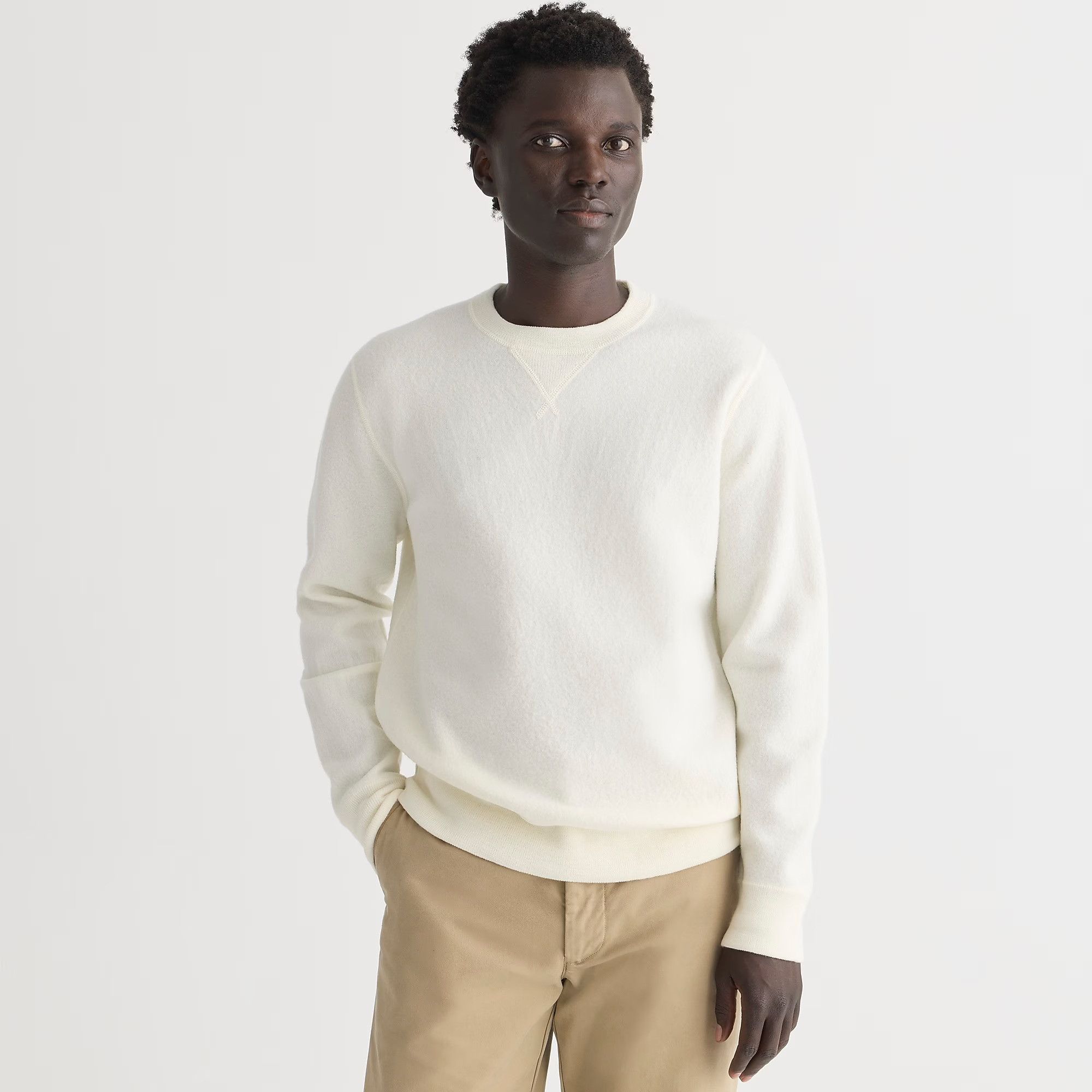 J.Crew × Wallace & Barnes J. CREW Wallace & Barnes Boiled Wool Crewneck Sweatshirt Size US XL / EU 56 / 4 - 2 Thumbnail