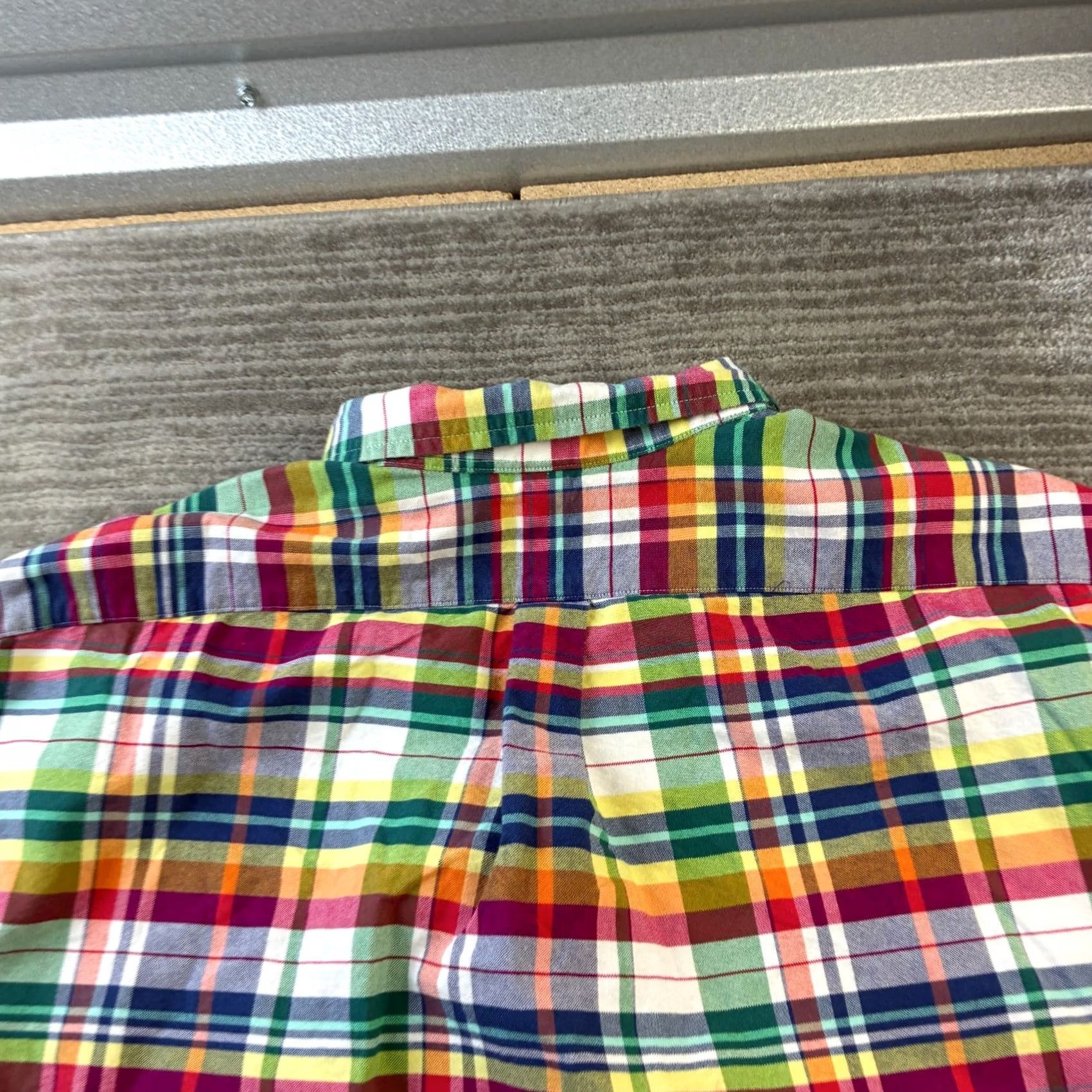 Polo Ralph Lauren Ralph Lauren Shirt Mens 2XL Oxford Slim Fit Tartan Plaid Flesh Pony Size US XXL / EU 58 / 5 - 6 Thumbnail