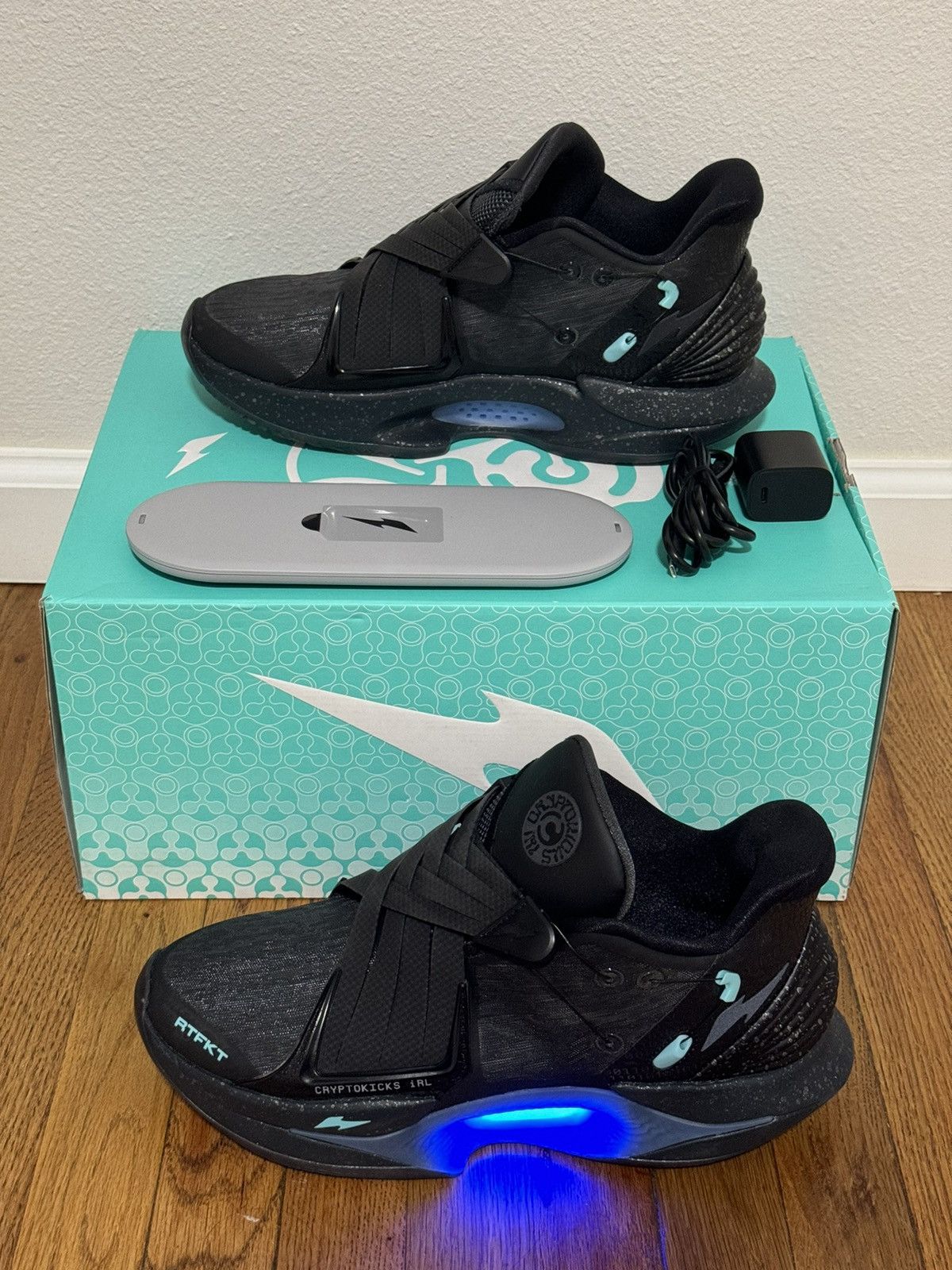 Nike Nike x RTFTK Cryptokicks IRL Black Sz 9 Size US 9 / EU 42 - 1 Thumbnail