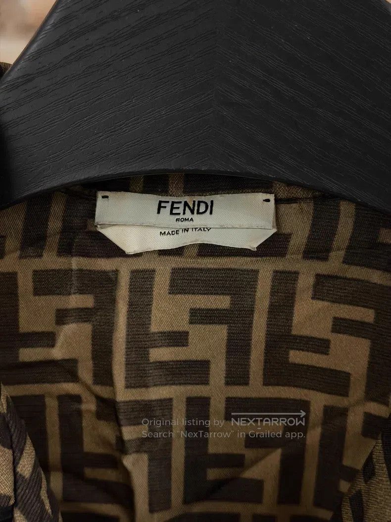 Fendi Fendi FF Monogram Long Sleeve Shirt Size XXS / US 00 / IT 34 - 2 Thumbnail