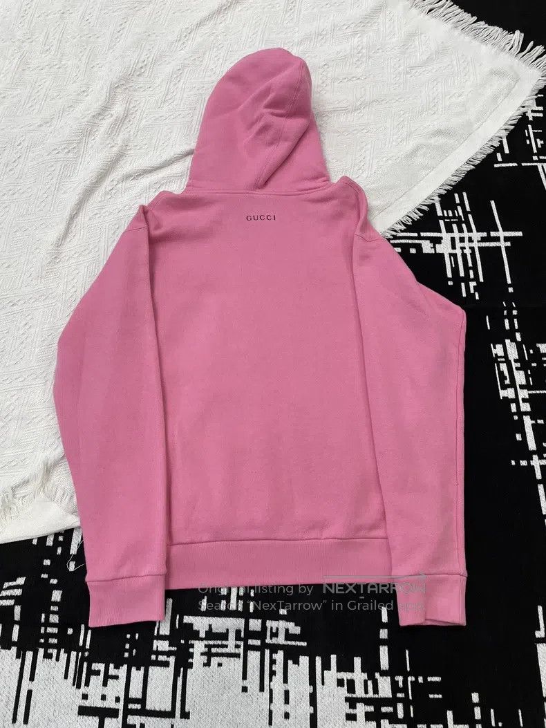 Gucci Gucci Pink apple sequin logo hooded sweatshirt Size S / US 4 / IT 40 - 3 Thumbnail
