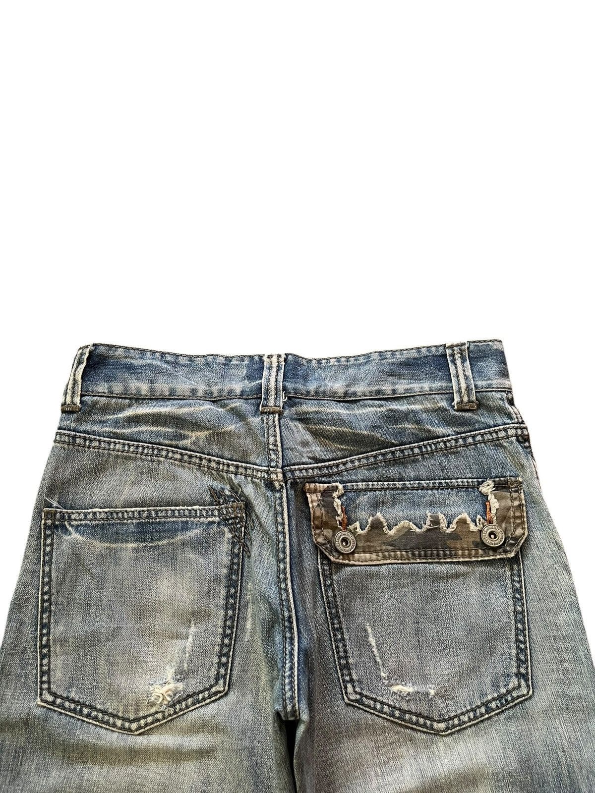 Edwin Vintage Japanese Mud Wash Army Cargo Distress Loose Jeans Size US 30 / EU 46 - 4 Thumbnail