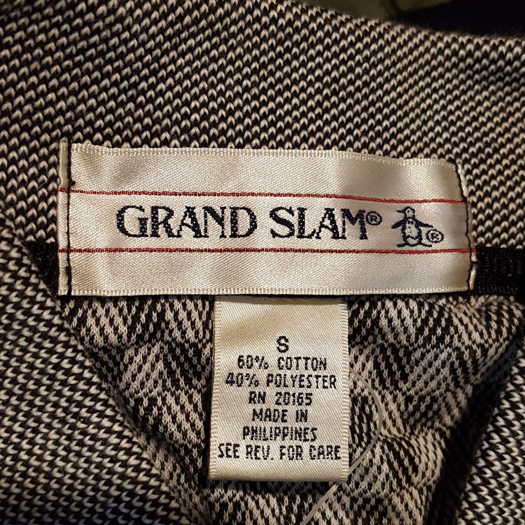 Vintage Gray Checked Striped Preppy Short Sleeve Men's Size S Collared Polo Dress Shirt Size 36R - 6 Thumbnail
