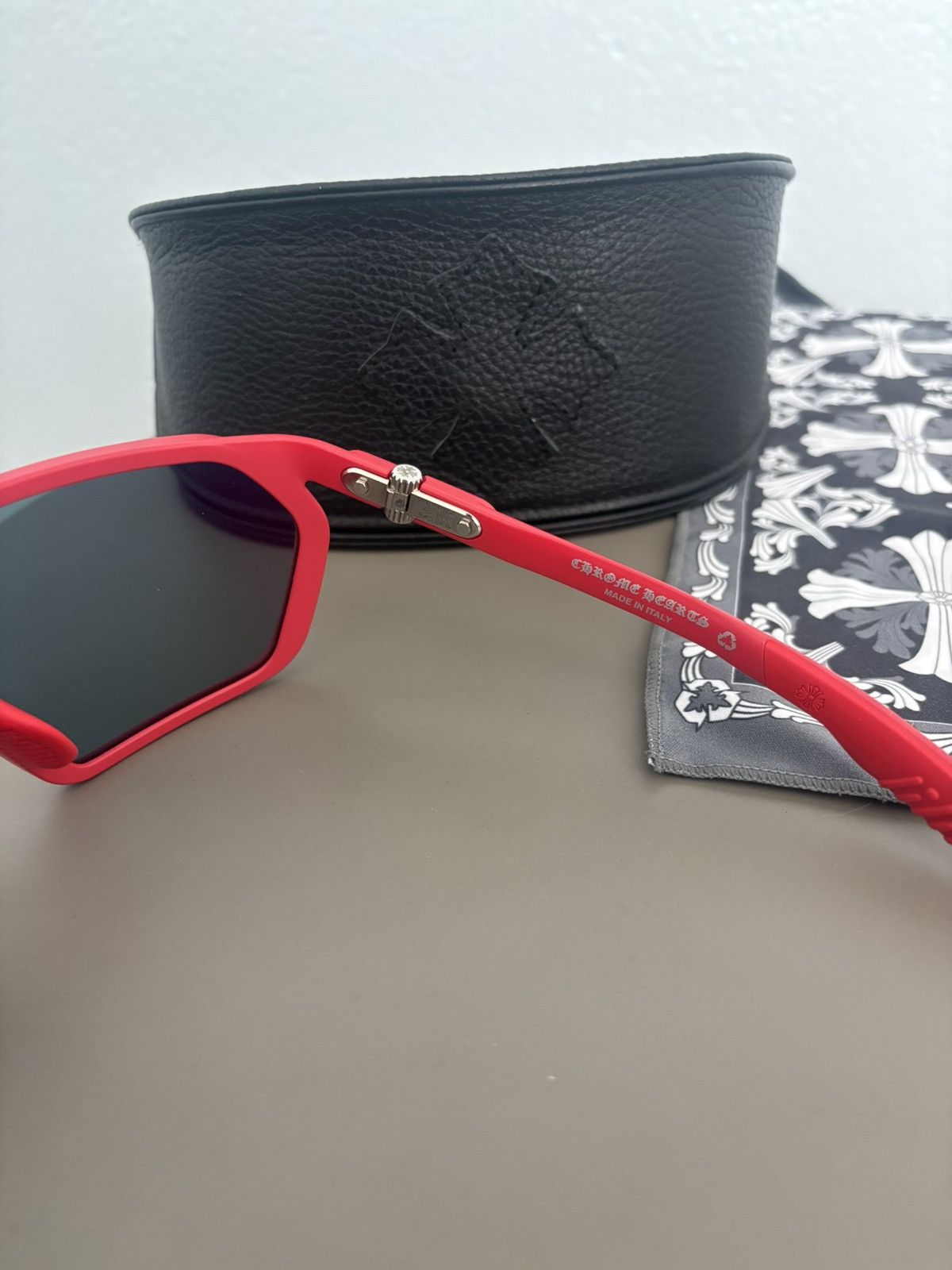 Chrome Hearts U CNT SEE ME STEEZY RED CHROME HEARTS SUNGLASSES Size ONE SIZE - 8 Thumbnail