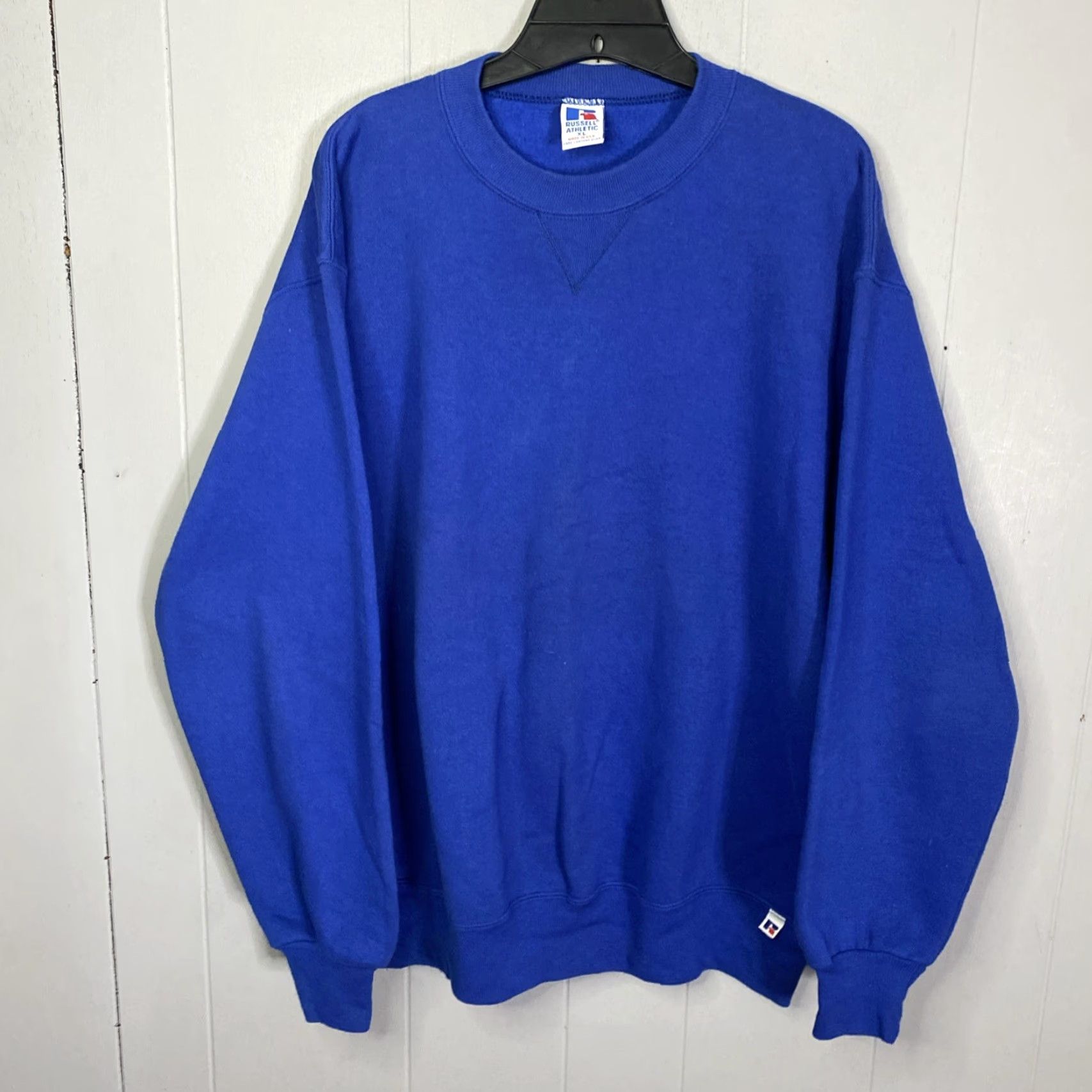 Russell Athletic VINTAGE Russell Athletic Sweatshirt Mens XL Crewneck Pullover Made in USA 90s 25x28 Blue Size US XL / EU 56 / 4 - 5 Thumbnail