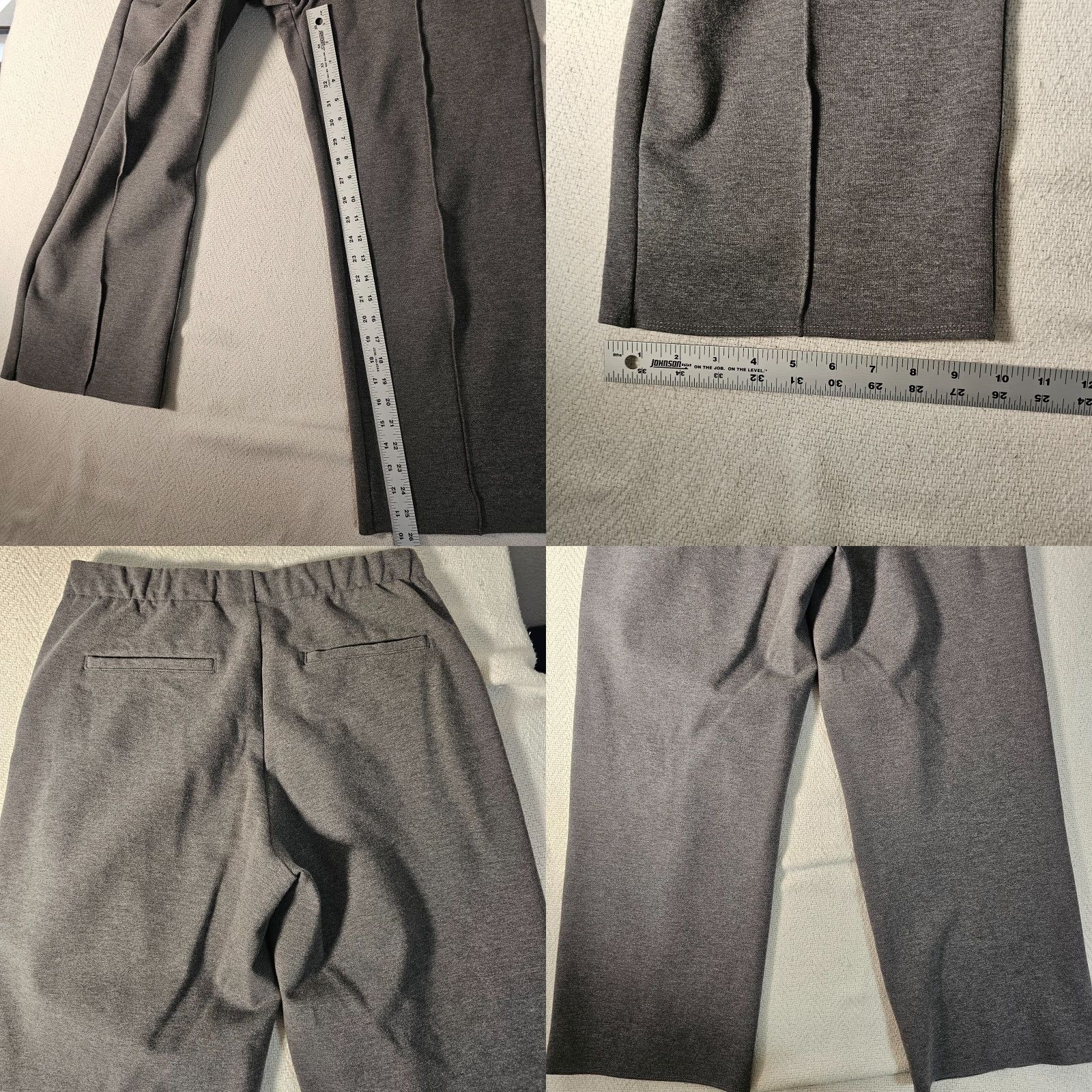 Everlane Everlane The Dream Pant M Pleated Pull On Cotton Blend Heather Gray Size 32" / US 10 / IT 46 - 8 Thumbnail