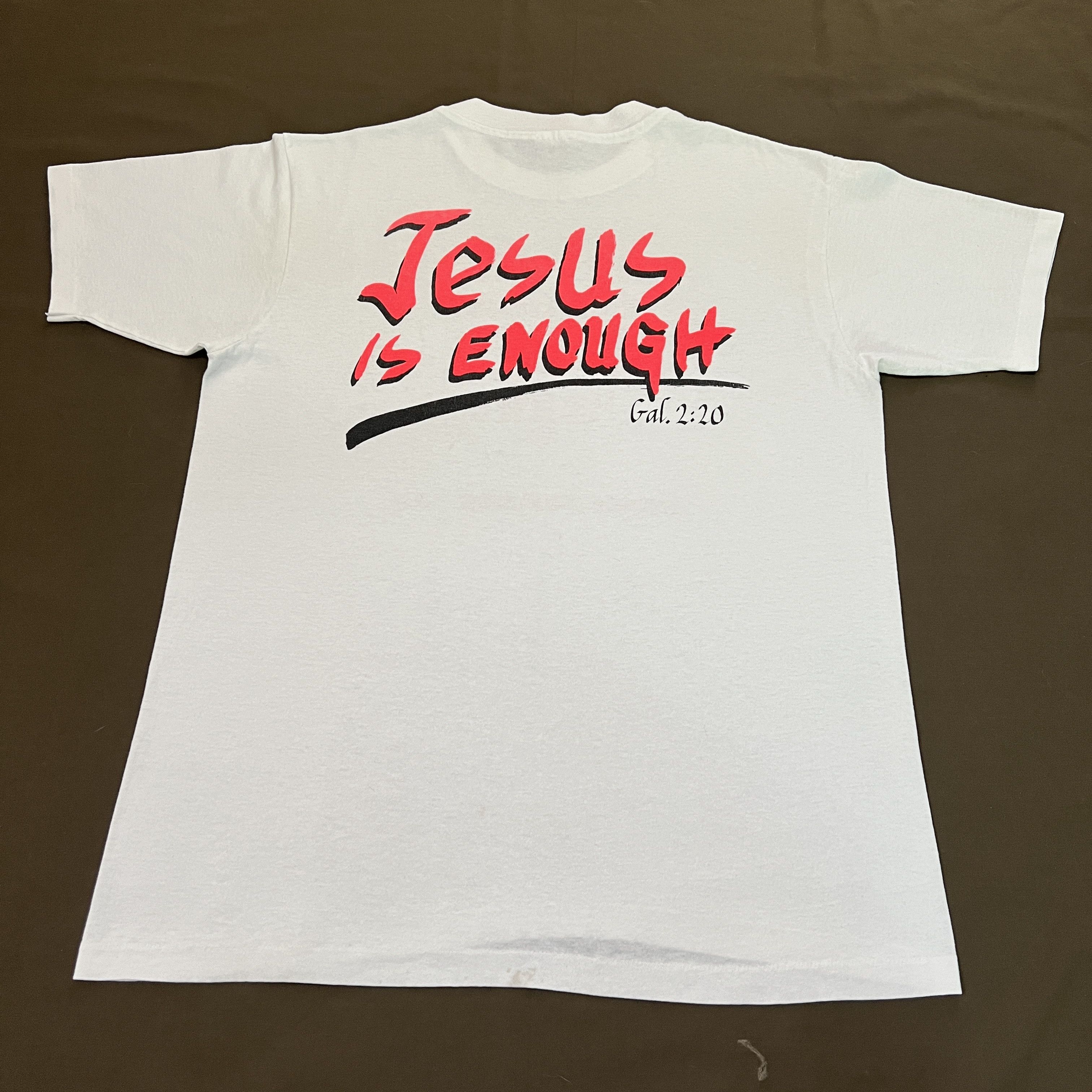 Vintage Vintage 90s Jesus God Holy Bible Promo Tee crime drugs Size US L / EU 52-54 / 3 - 4 Thumbnail