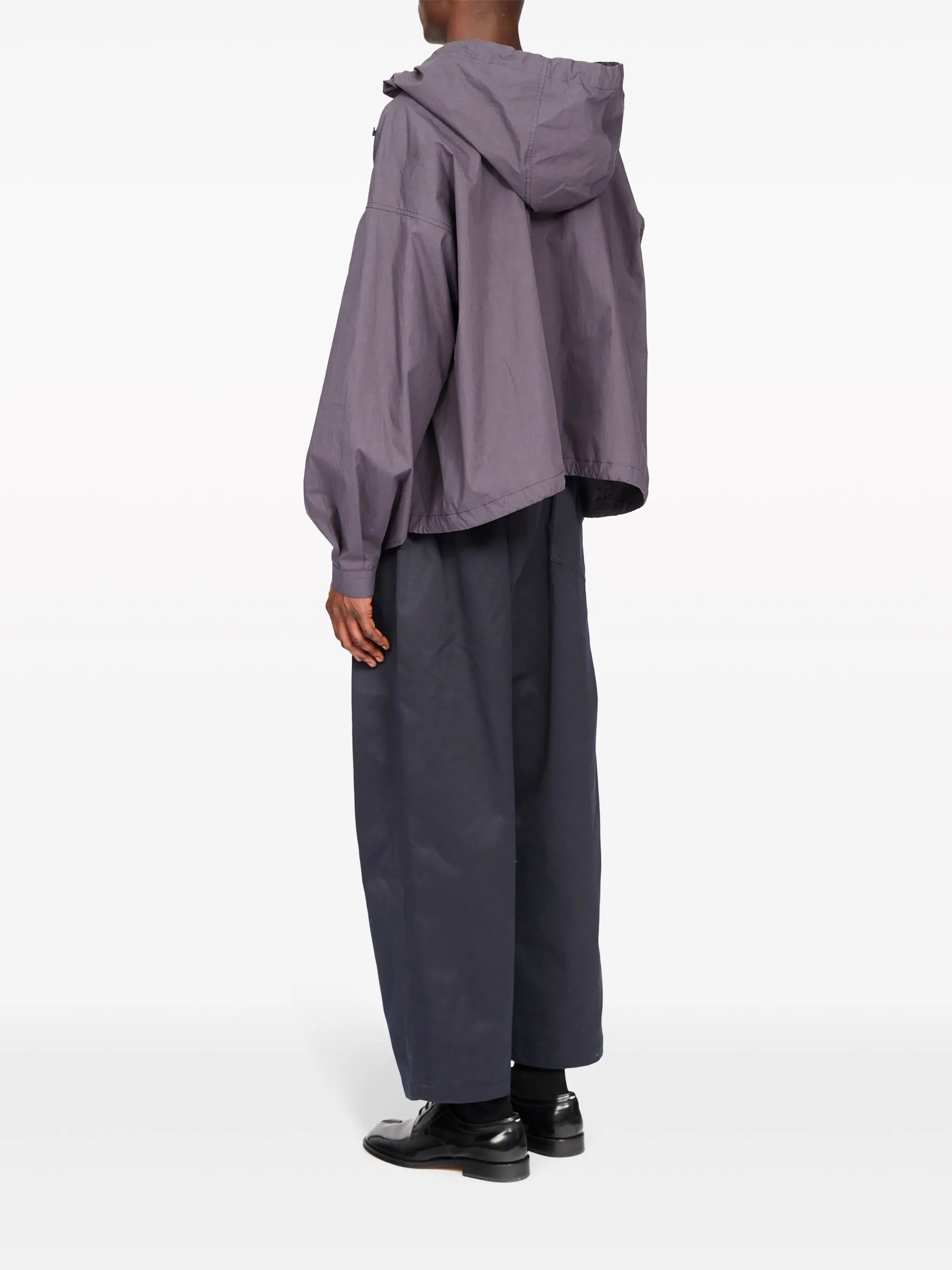 Maison Margiela o1w1db10126 Coated Hooded Jacket in Purple Size US M / EU 48-50 / 2 - 5 Thumbnail