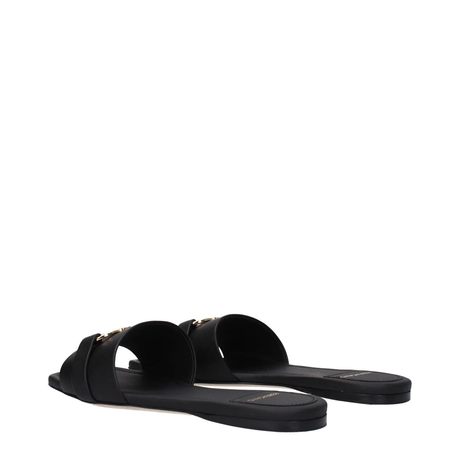 Salvatore Ferragamo ob1o1e1224 Leather Slippers in Black Size US 7.5 / IT 37.5 - 4 Thumbnail