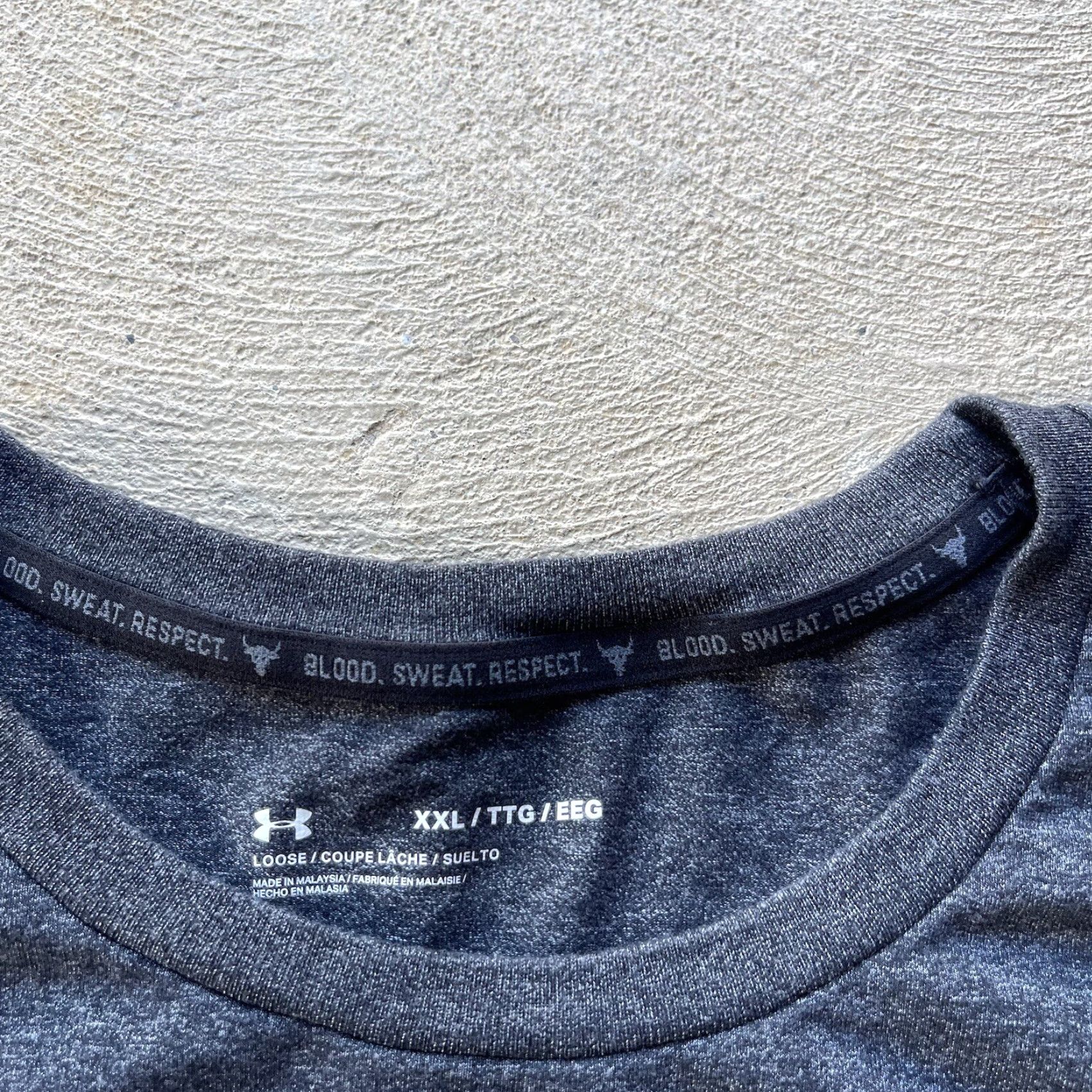 Under Armour Under Armour Shirt Mens 2XL Gray Brahma Bull Performance Stretch Mana Gym Basic Short Sleeve Crew Neck Pullover T-Shirt Size US XXL / EU 58 / 5 - 6 Thumbnail