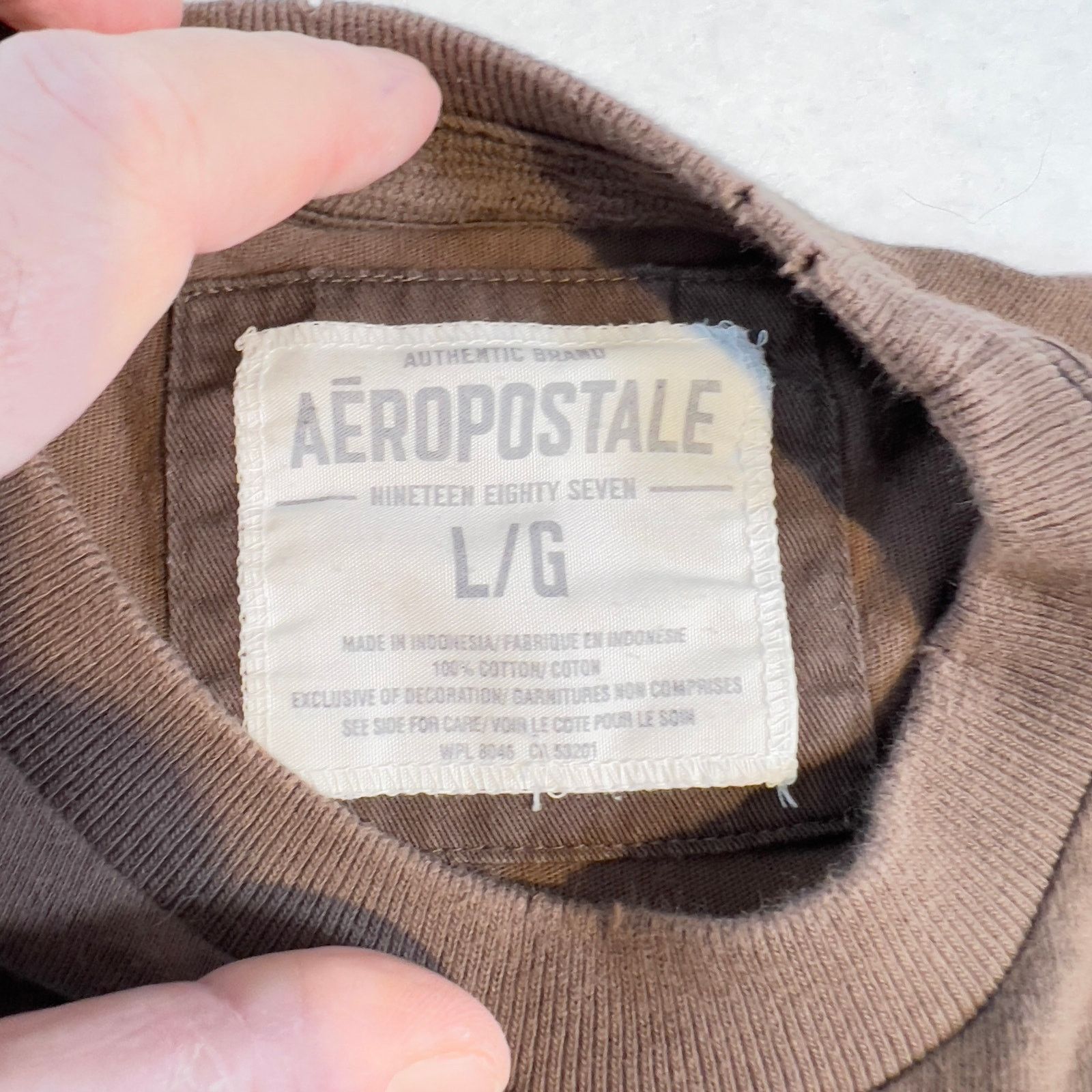 Aeropostale Aeropostale 1987 Varsity T-Shirt Woman L Distressed Vintage Size L / US 10 / IT 46 - 2 Thumbnail