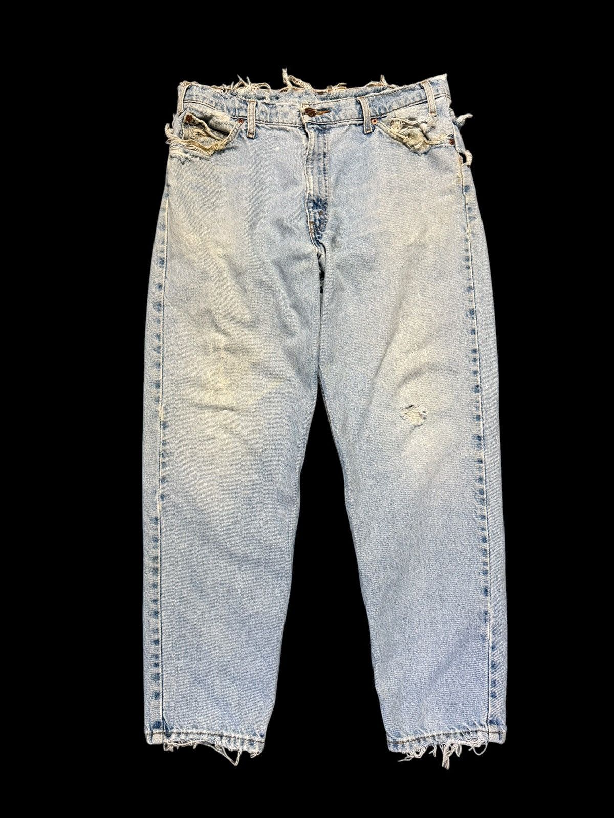 Levi's Thrashed Levi’s orange tab distressed denim size 34 Size US 34 / EU 50 - 1 Thumbnail