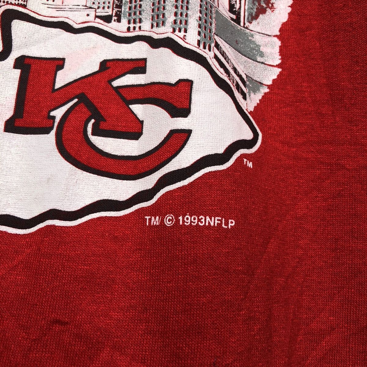 NFL Vintage 90s Joe Montana Kansas City Tshirt Size US L / EU 52-54 / 3 - 4 Thumbnail