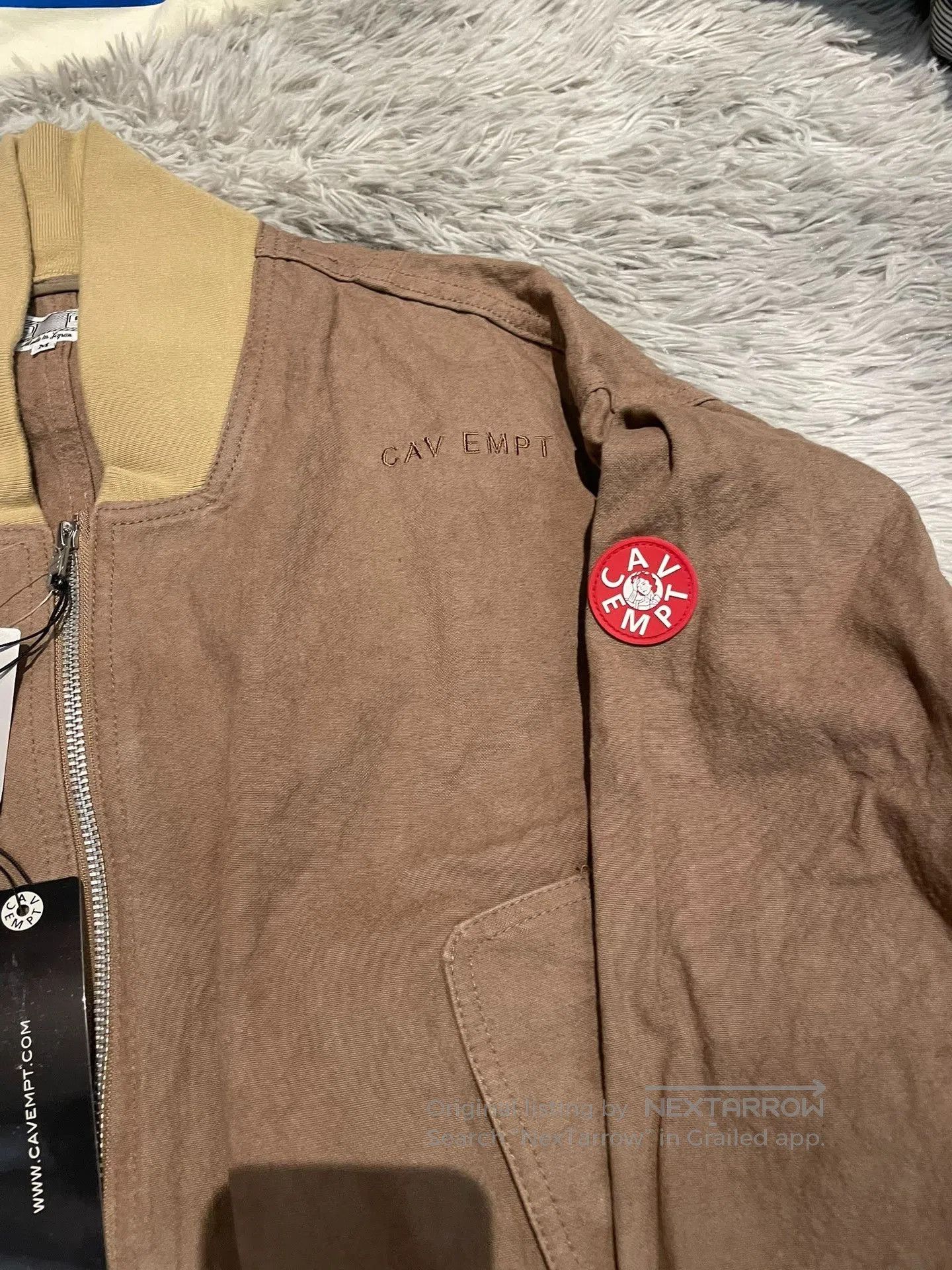 Cav Empt CE/CAVEMPT Brown Retro Bomber Jacket. Size US M / EU 48-50 / 2 - 3 Thumbnail