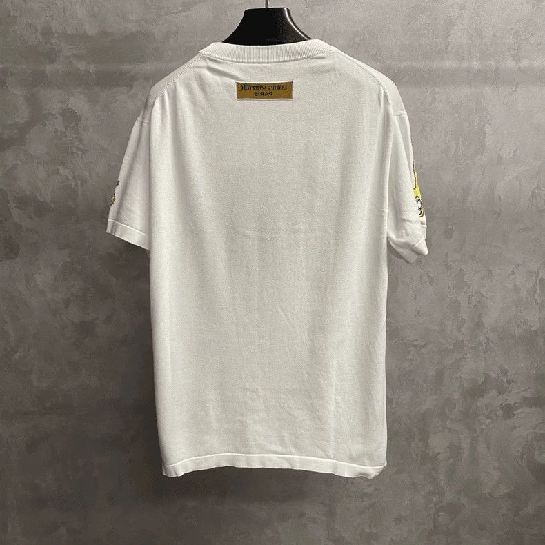 Louis Vuitton Louis Vuitton 23 white knit logo short sleeves Size US XL / EU 56 / 4 - 2 Thumbnail