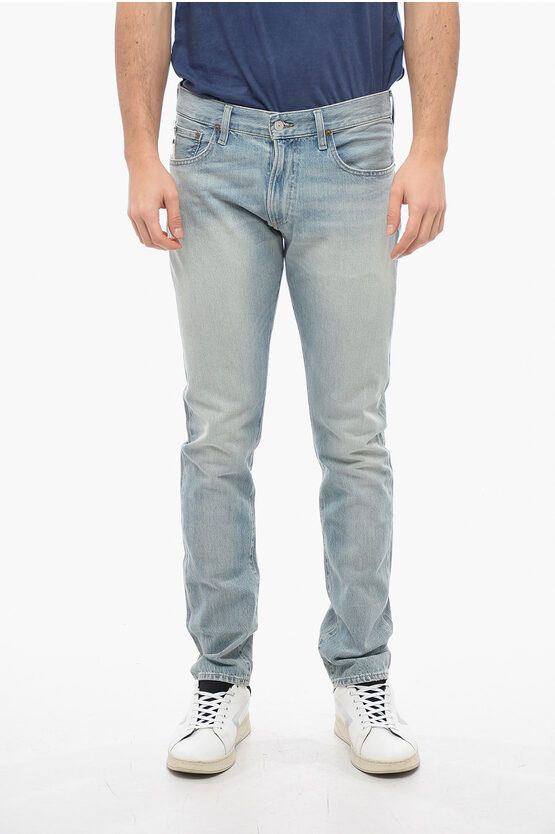 image of Polo Ralph Lauren Og1Mm0524 Slim Fit Vintasge Jeans In Light Blue, Men's (Size 36)
